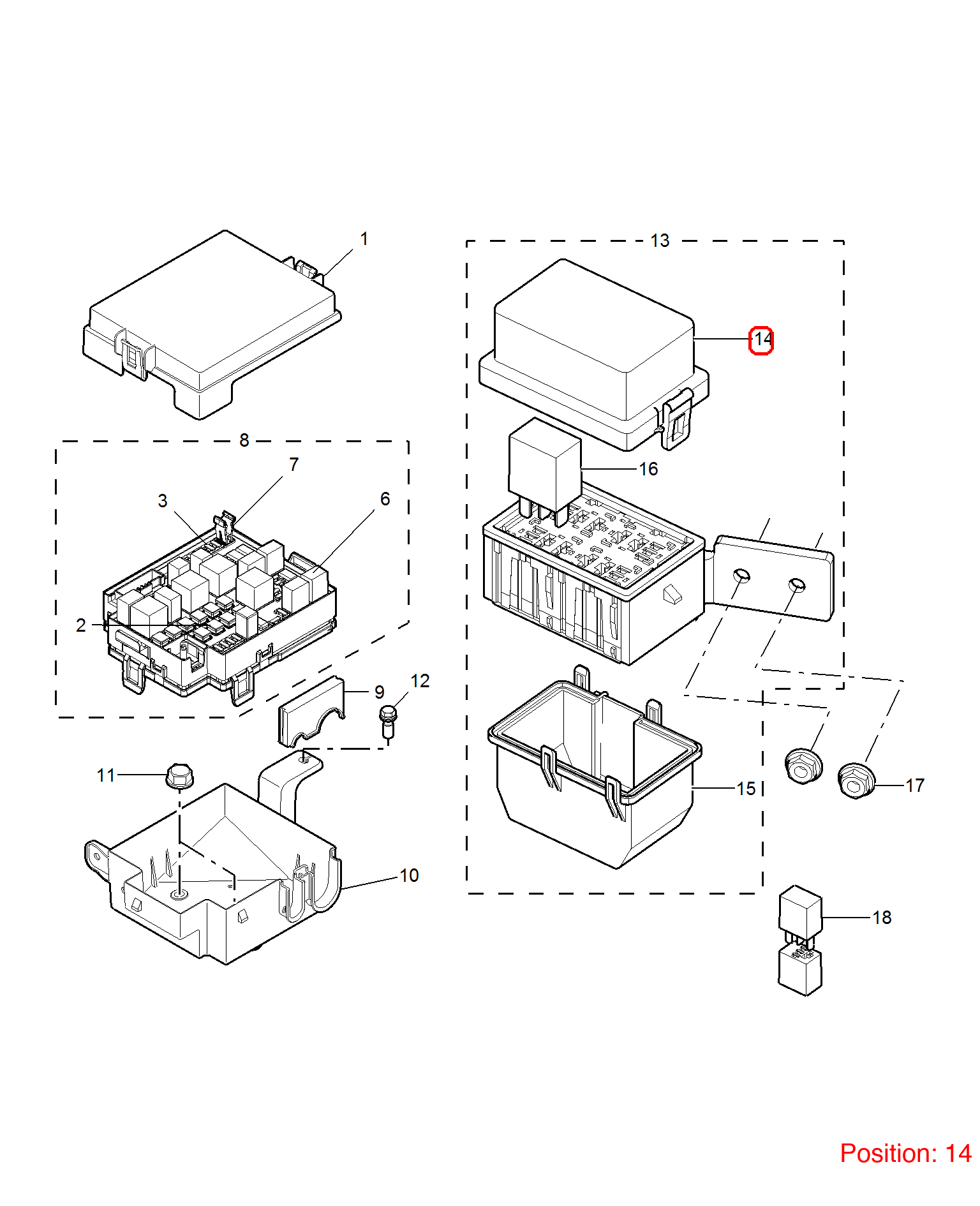 MG Fuse box cover OEM 10064101 FOR MG350 MG5 10064101-MG_OEM