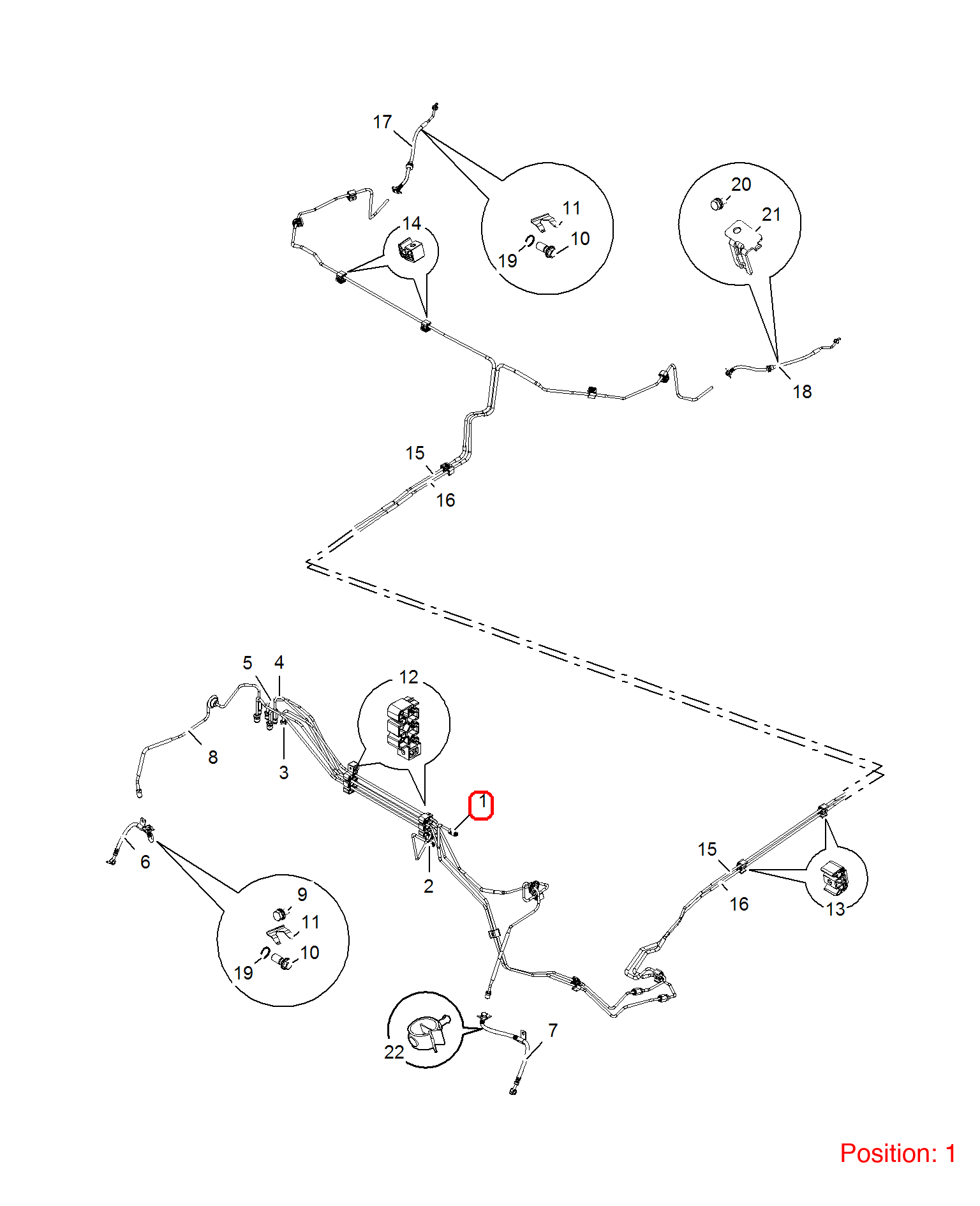 MG Brake fluid pipe OEM 10066222 FOR MG350 MG5 10066222-MG_OEM