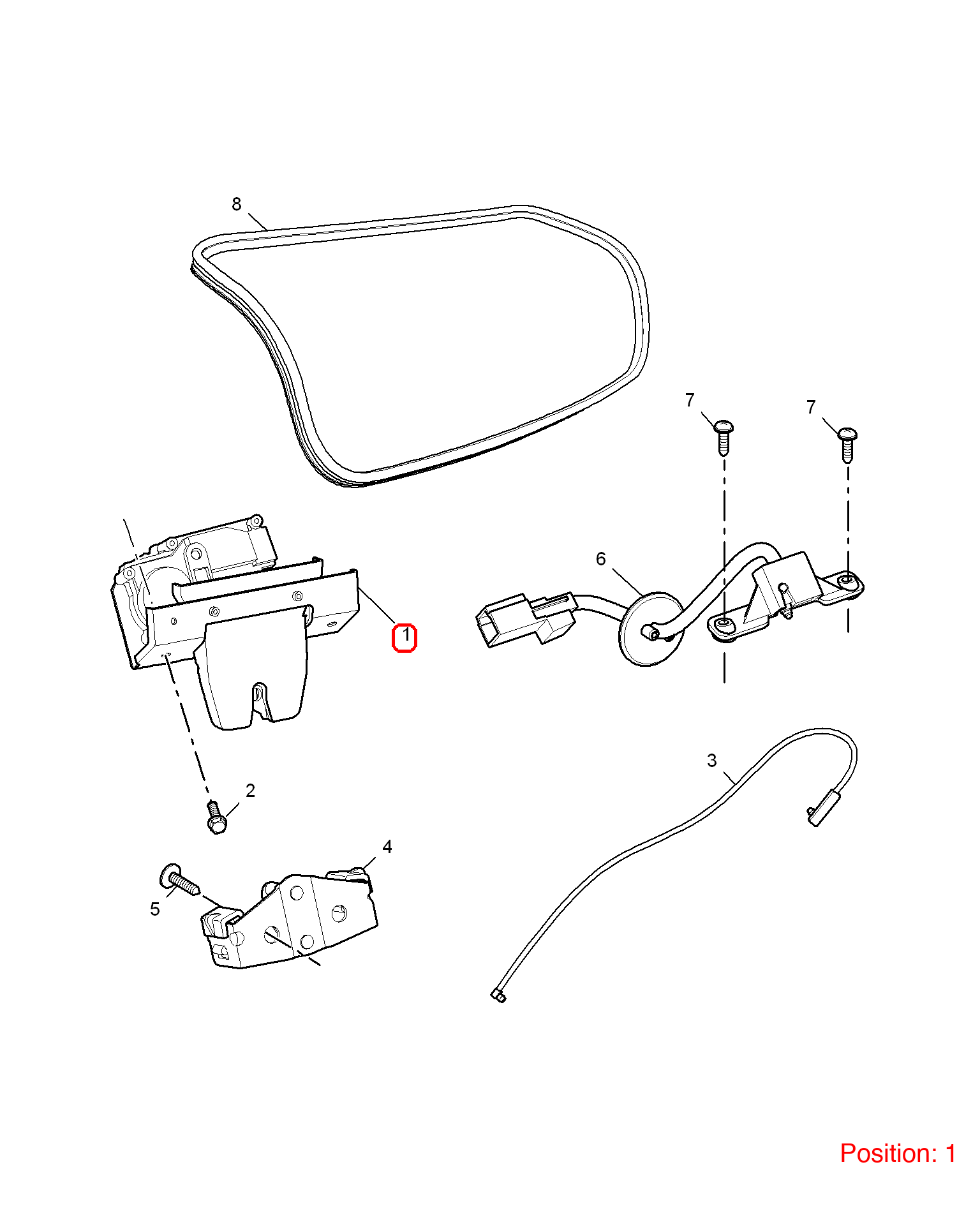MG Trunk Lock Actuator OEM 10067985 FOR MG6 MG550 10067985-MG_OEM