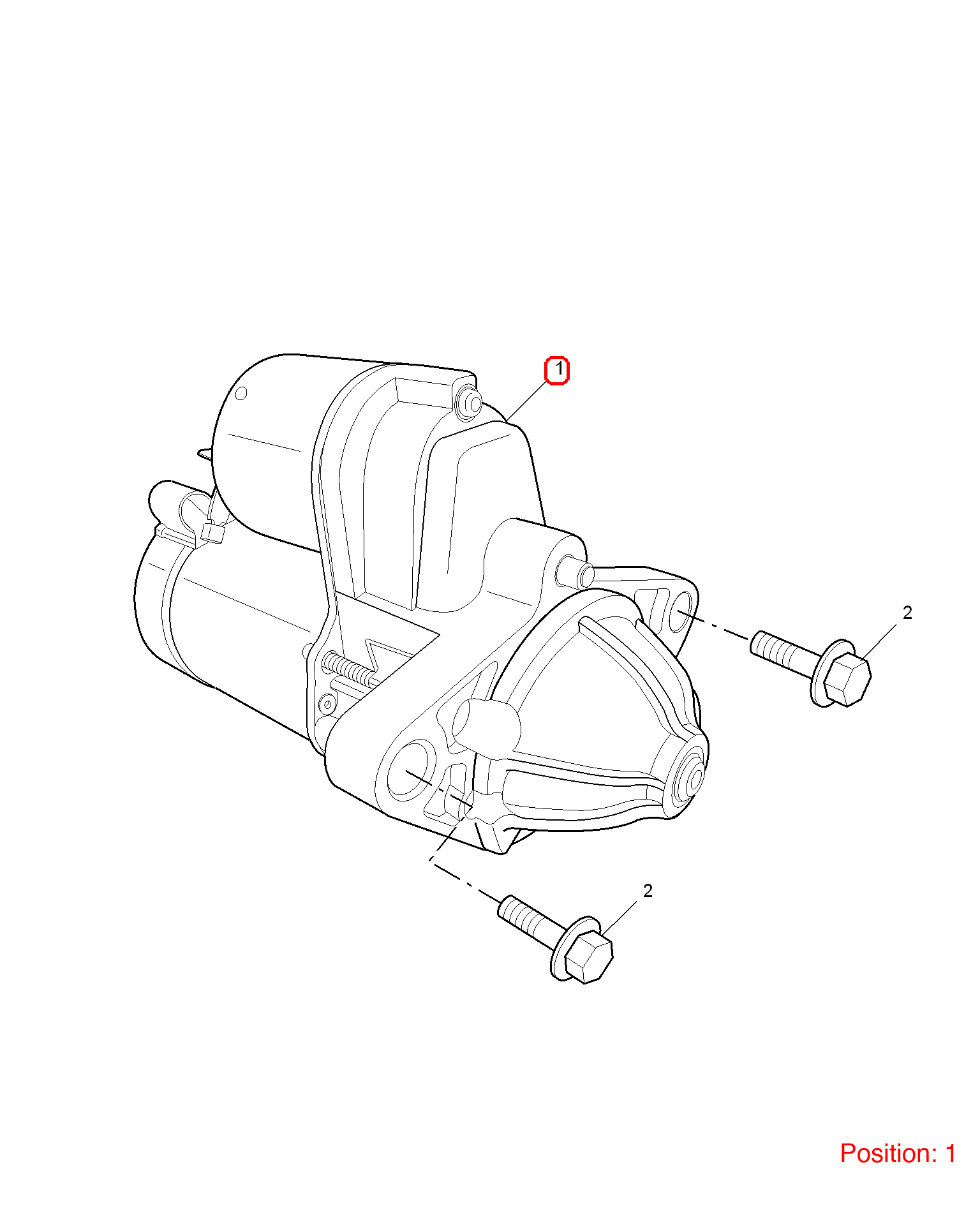 MG Starter motor OEM 10073419 FOR MG6 MG550 10073419-MG_OEM