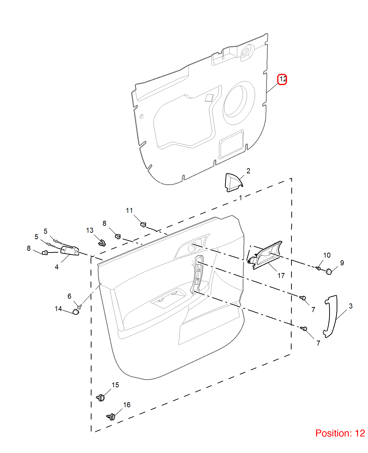 MG Door sound insulation pad OEM 10074988 FOR MG6 MG550 10074988-MG_OEM
