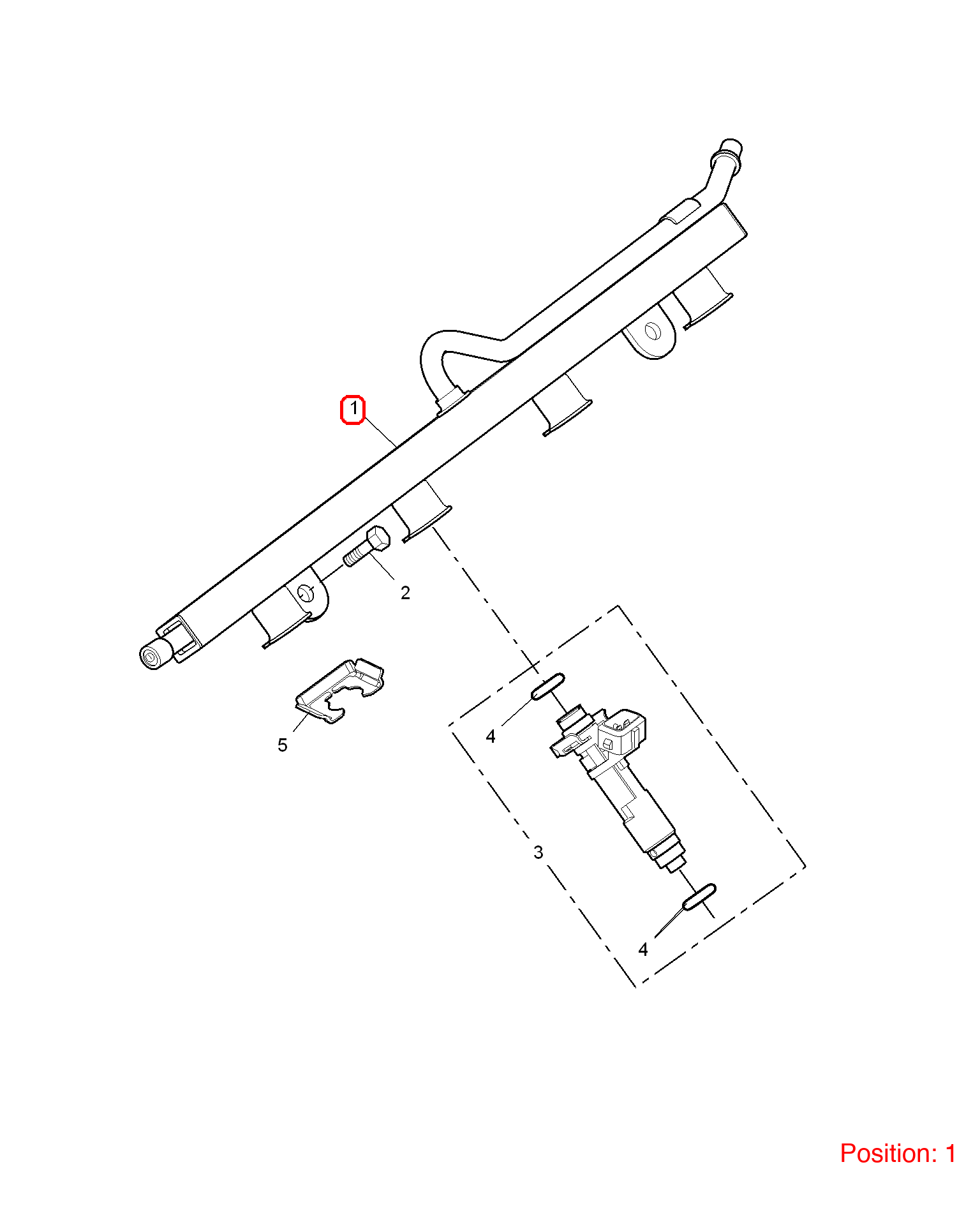 MG Fuel distribution pipe OEM 10076287 FOR MG6 10076287-MG_OEM