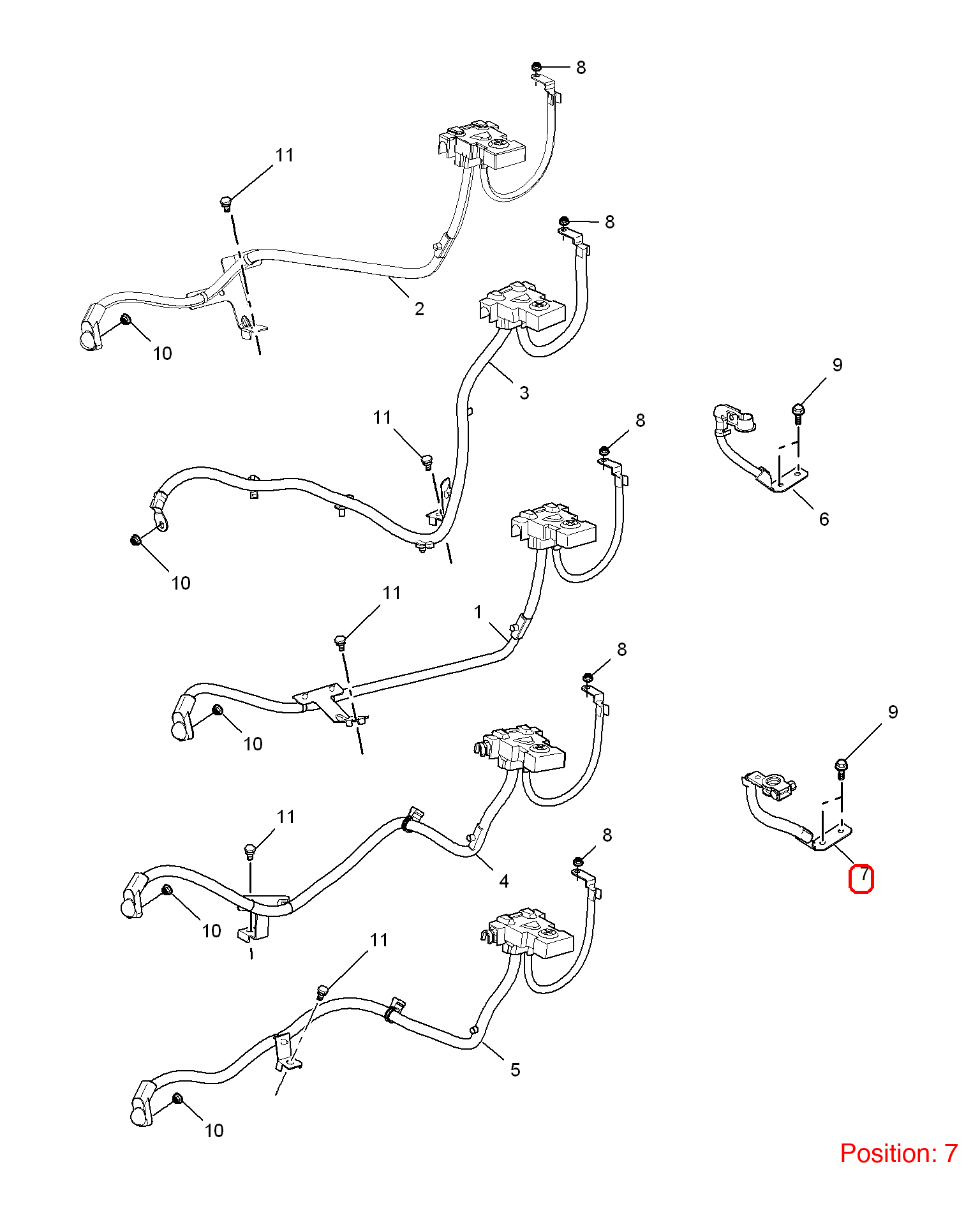 MG Battery cable OEM 10076982 FOR MG350 MG5 10076982-MG_OEM