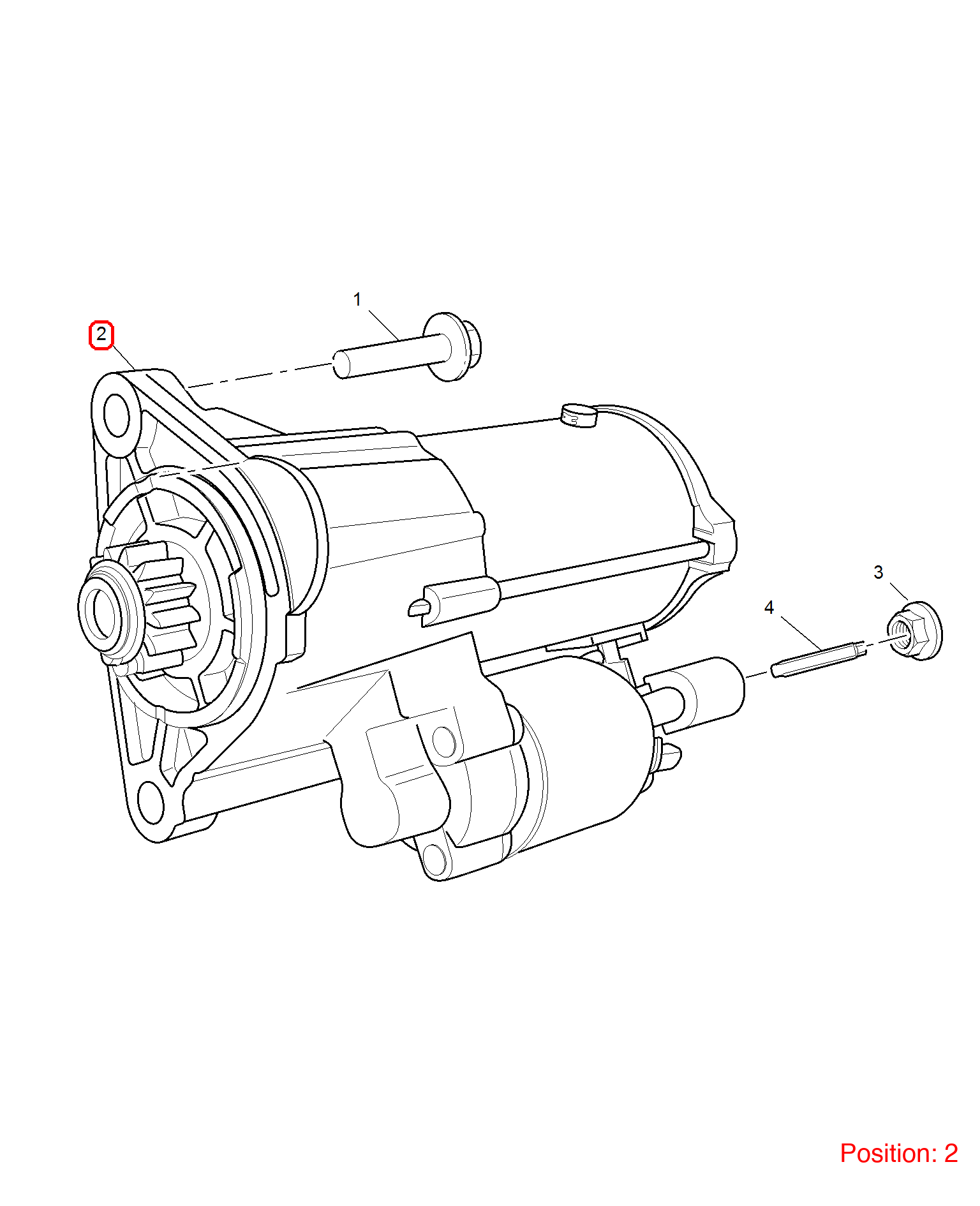 MG Starter motor OEM 10078529 FOR MG 10078529-MG_OEM