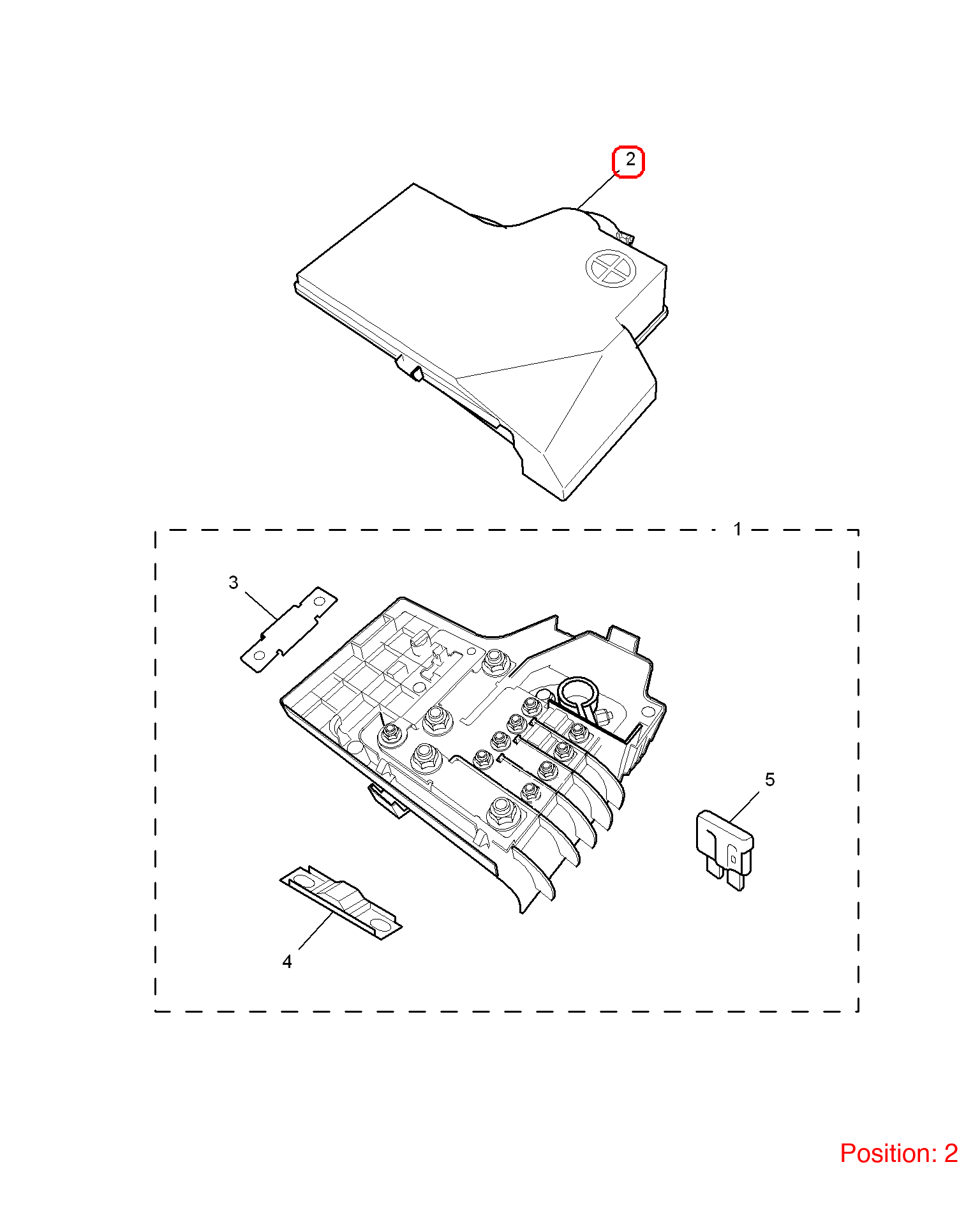 MG Fuse box cover OEM 10079404 FOR MG5 MG350 10079404-MG_OEM