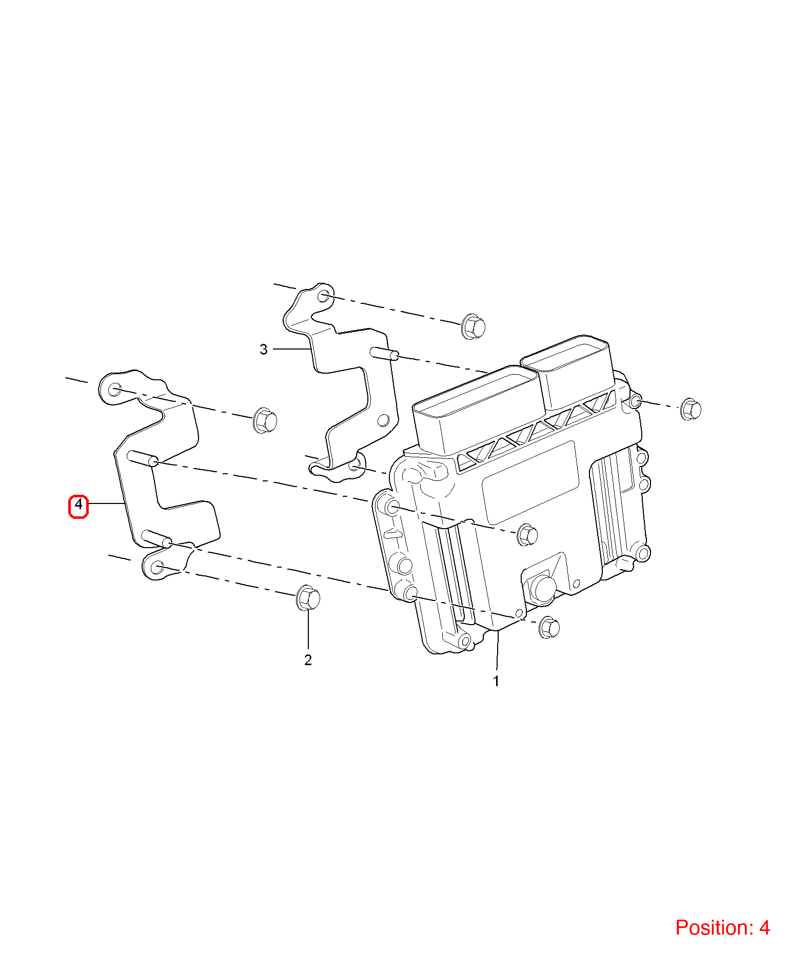 MG Engine computer bracket OEM 10080175 10080175-MG_OEM