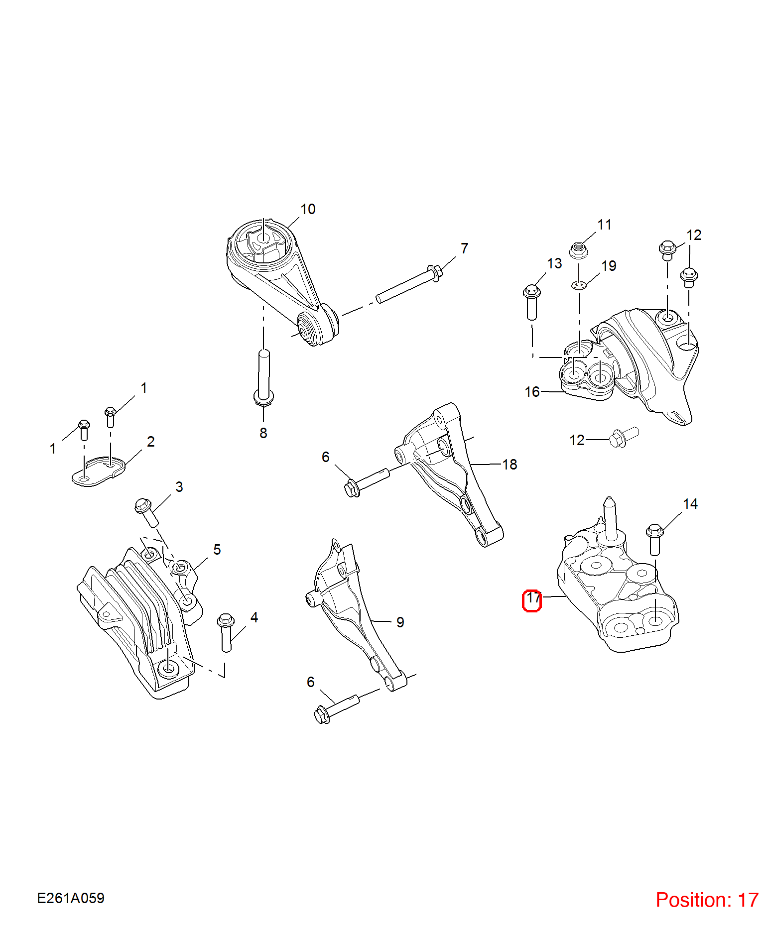 MG Transmission mount bracket OEM 10081000 FOR MG 10081000-MG_OEM