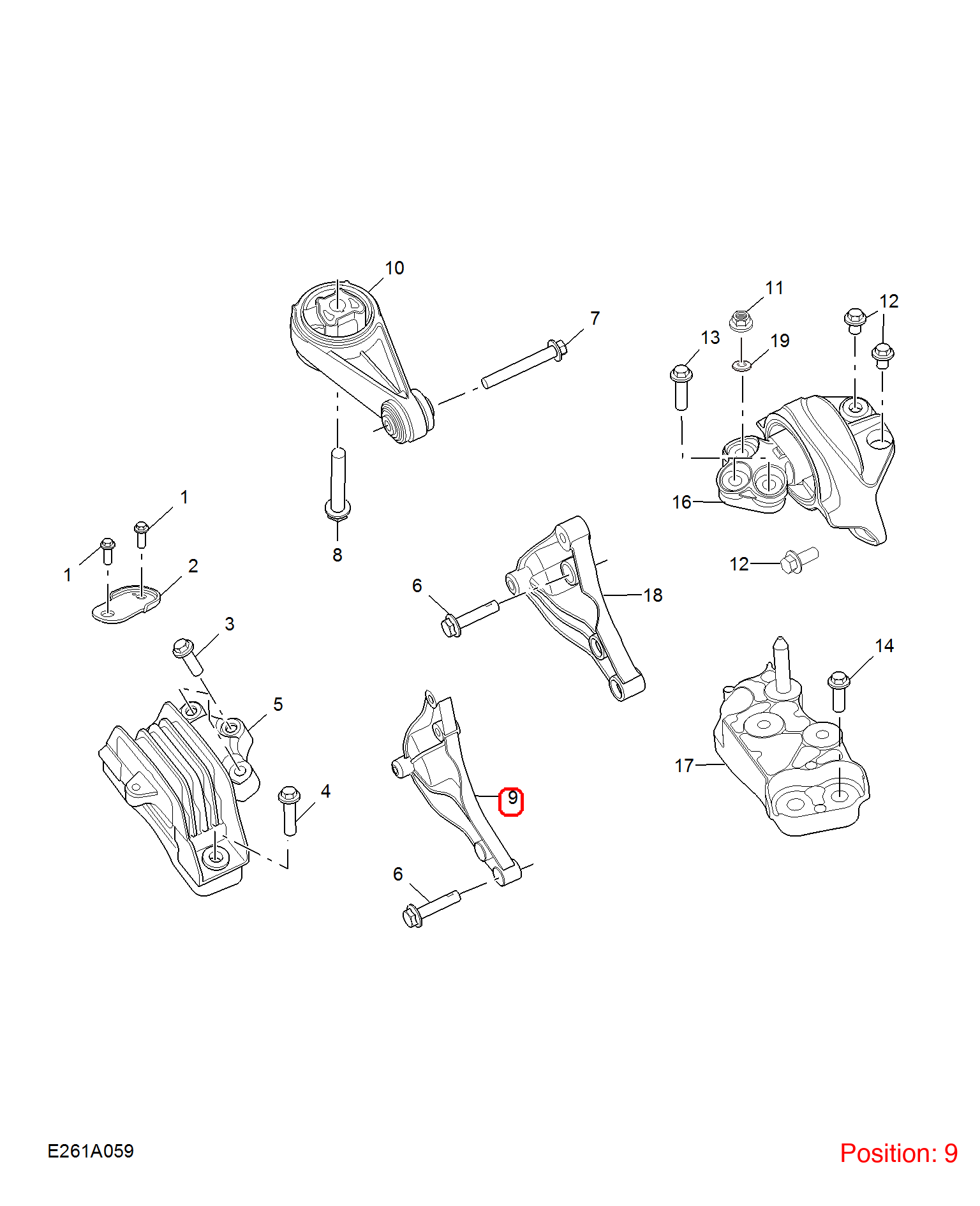 MG Engine mount bracket OEM 10081029 FOR MG 10081029-MG_OEM