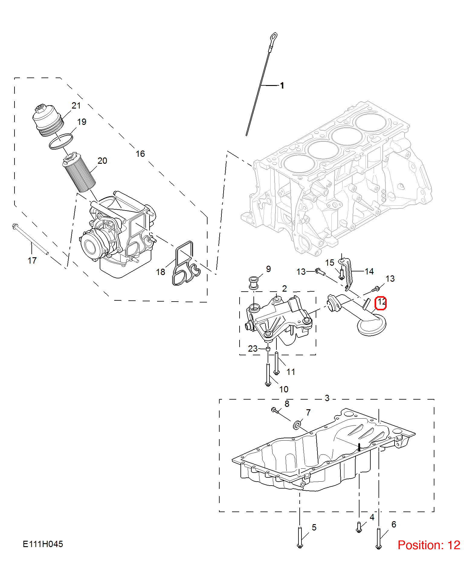 MG Oil pump filter screen OEM 10086363 FOR MG 10086363-MG_OEM