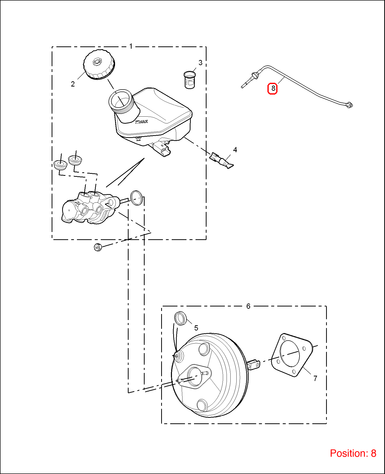 MG Brake vacuum hose OEM 10086660 FOR MG6 10086660-MG_OEM
