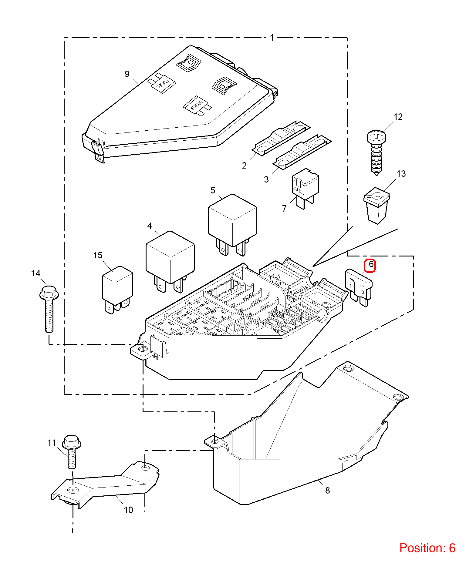 MG Fuses OEM 10087296 FOR MG6 10087296-MG_OEM