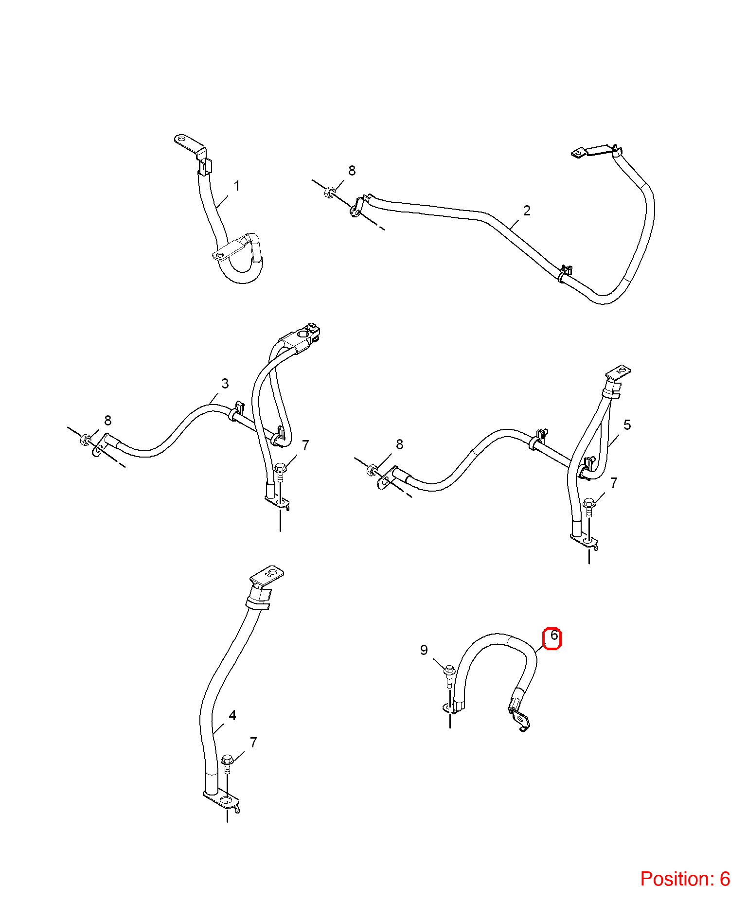 MG Negative wire OEM 10087584 FOR MG6 10087584-MG_OEM