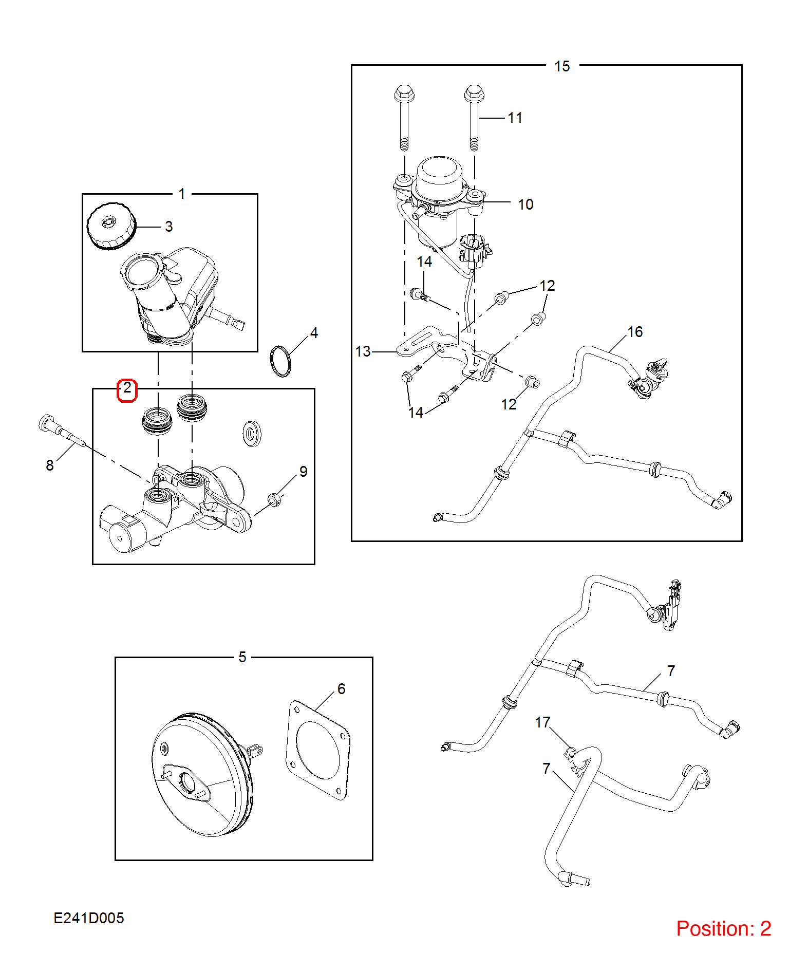 MG Brake master cylinder OEM 10087963 FOR MG350 MG5 10087963-MG_OEM