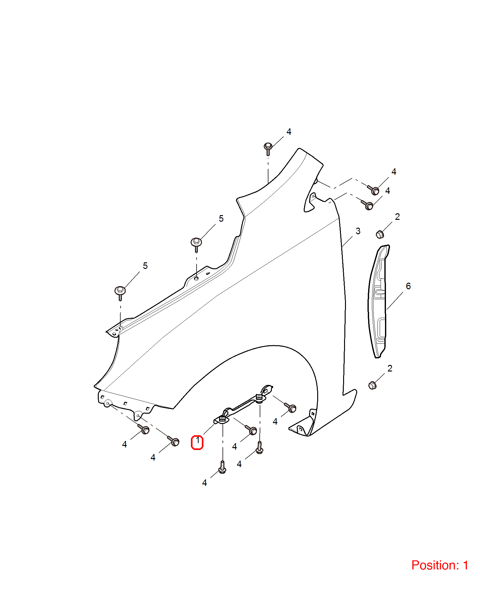 MG Fender Bracket OEM 10088067 FOR MG5 10088067-MG_OEM