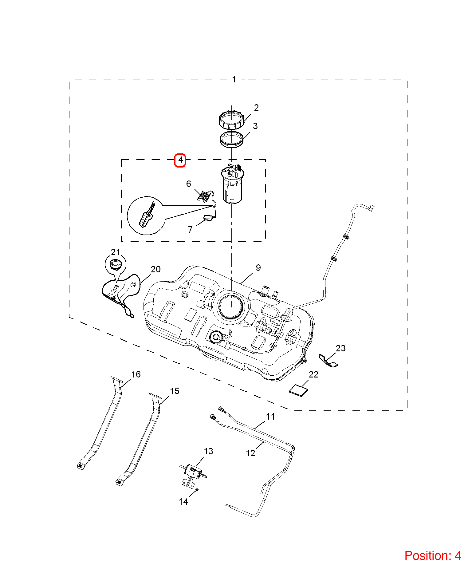 MG Fuel pump assembly OEM 10090044 10090044-MG_OEM