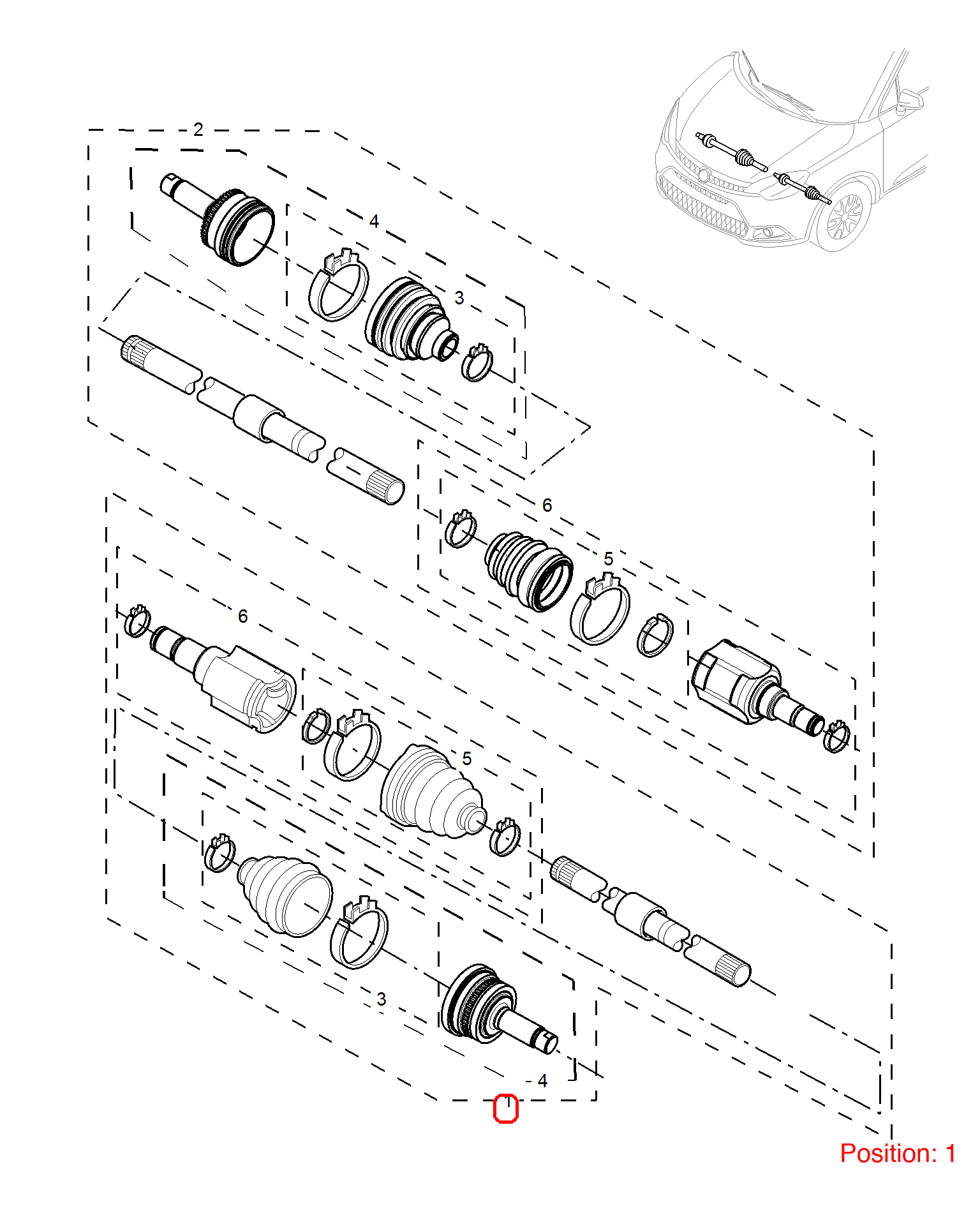 MG Axle Shaft OEM 10090049 FOR MG5 MG350 10090049-MG_OEM