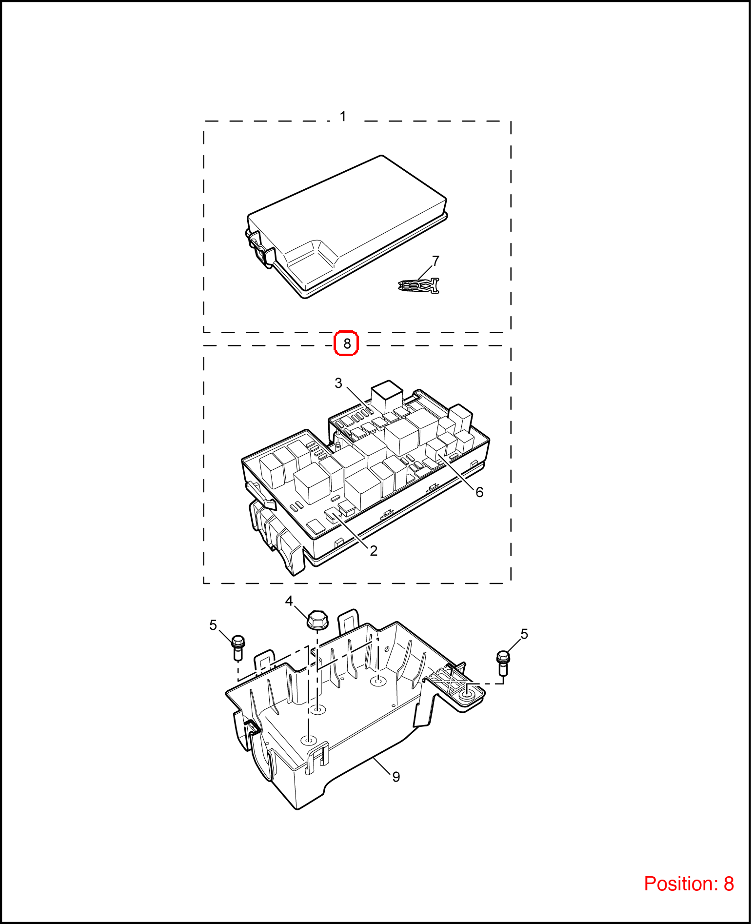 MG Fuse box OEM 10090495 10090495-MG_OEM
