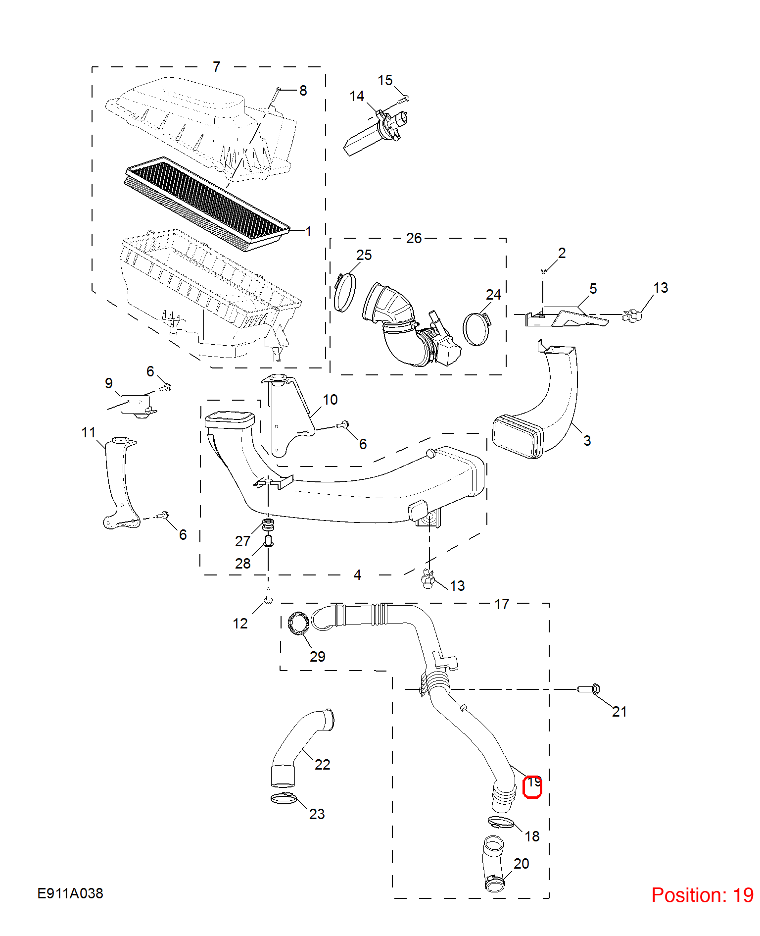 MG Turbocharger pipe OEM 10090521 10090521-MG_OEM