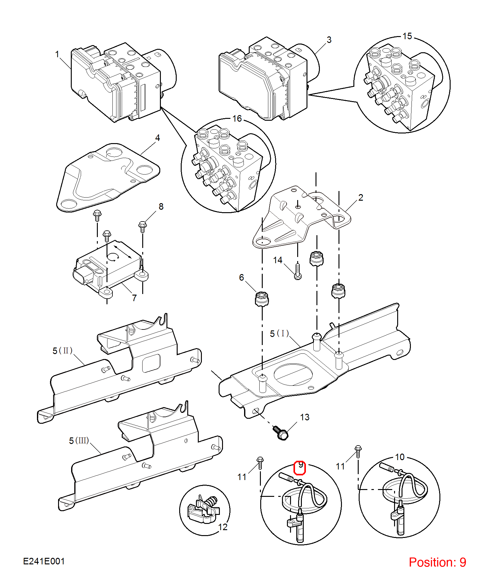 MG ABS sensor OEM 10093327 FOR MG6 MG550 10093327-MG_OEM