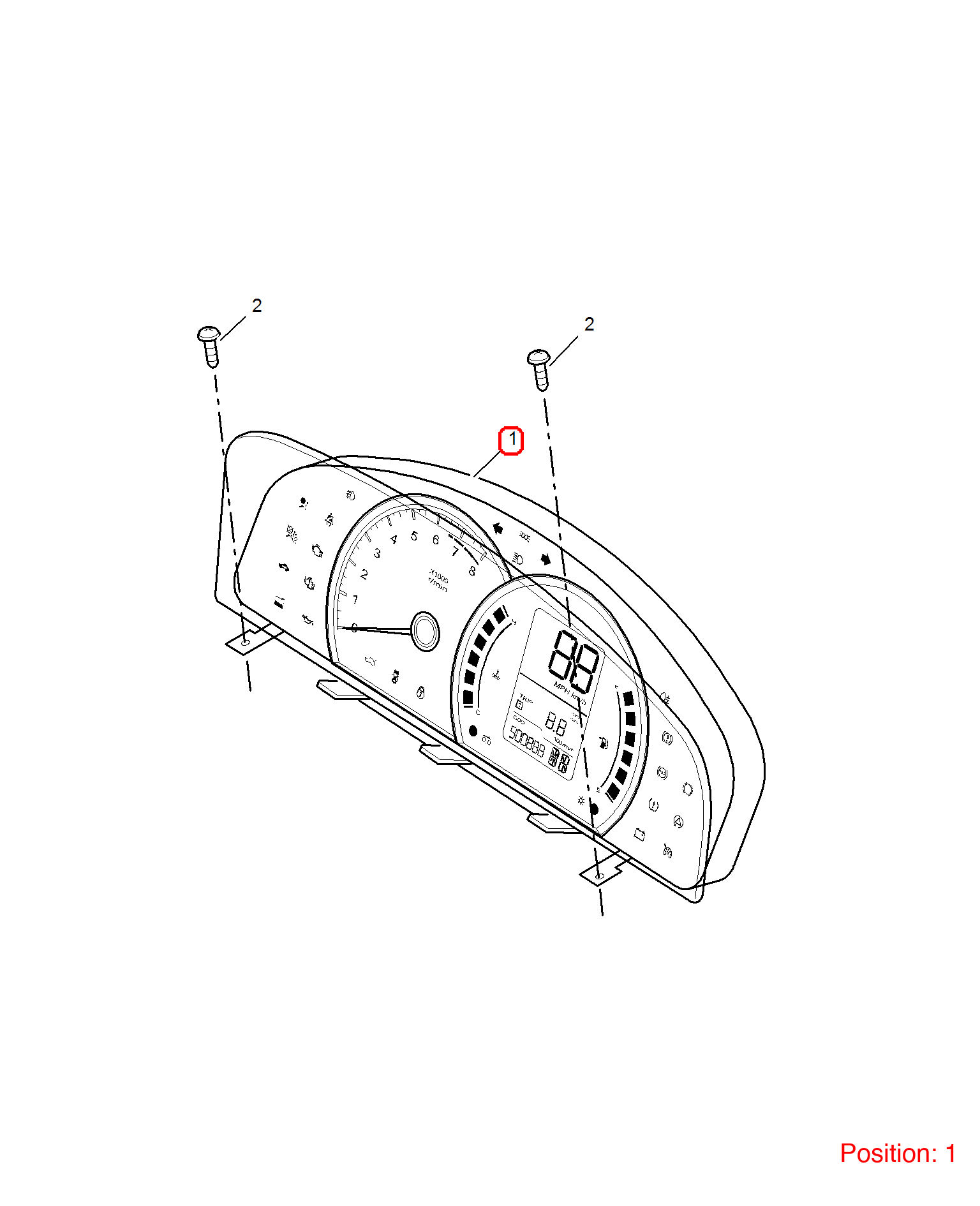MG Combination instrument assembly OEM 10093371 FOR MG350 10093371-MG_OEM