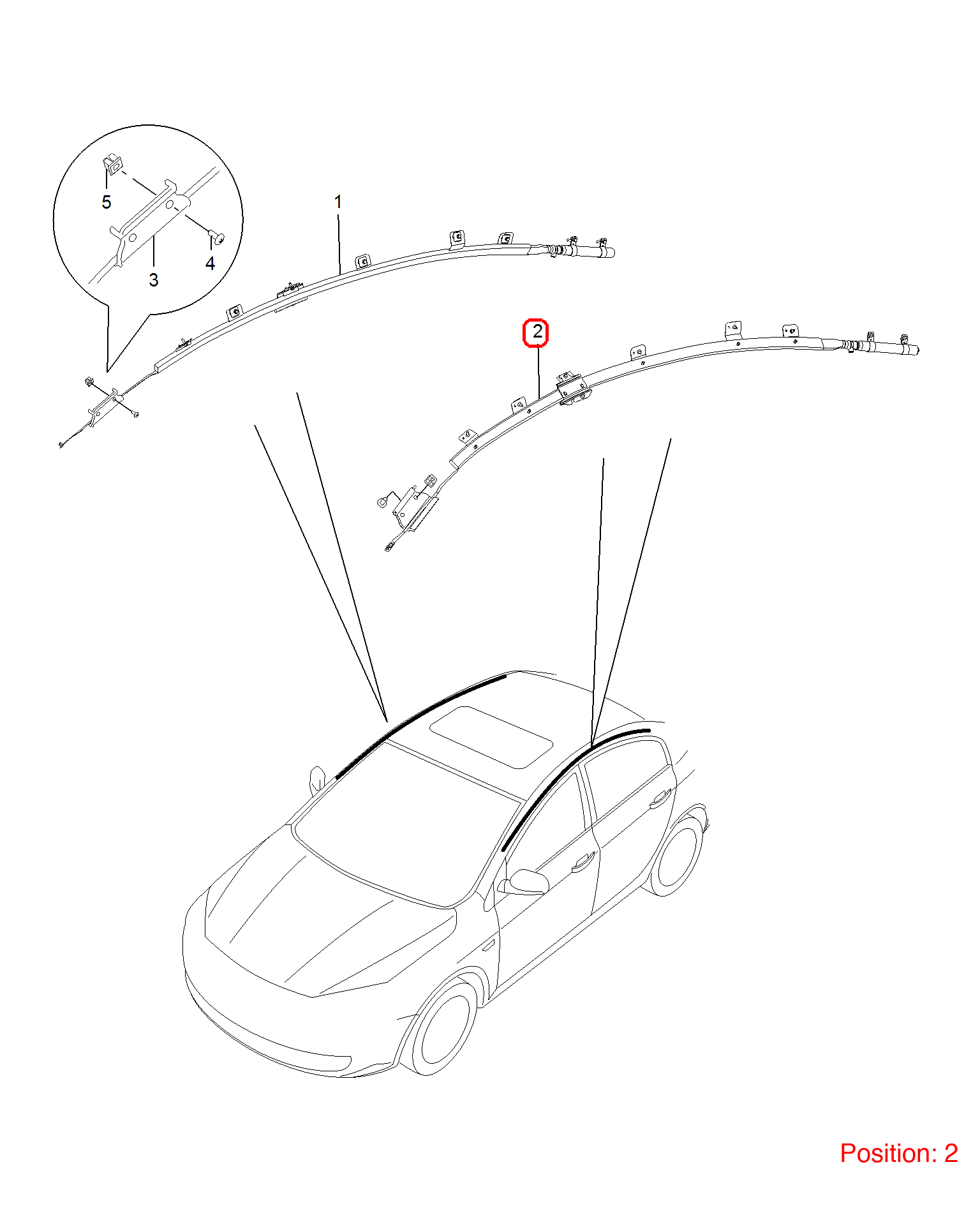 MG Side air curtain OEM 10094106 FOR MG350 MG5 10094106-MG_OEM