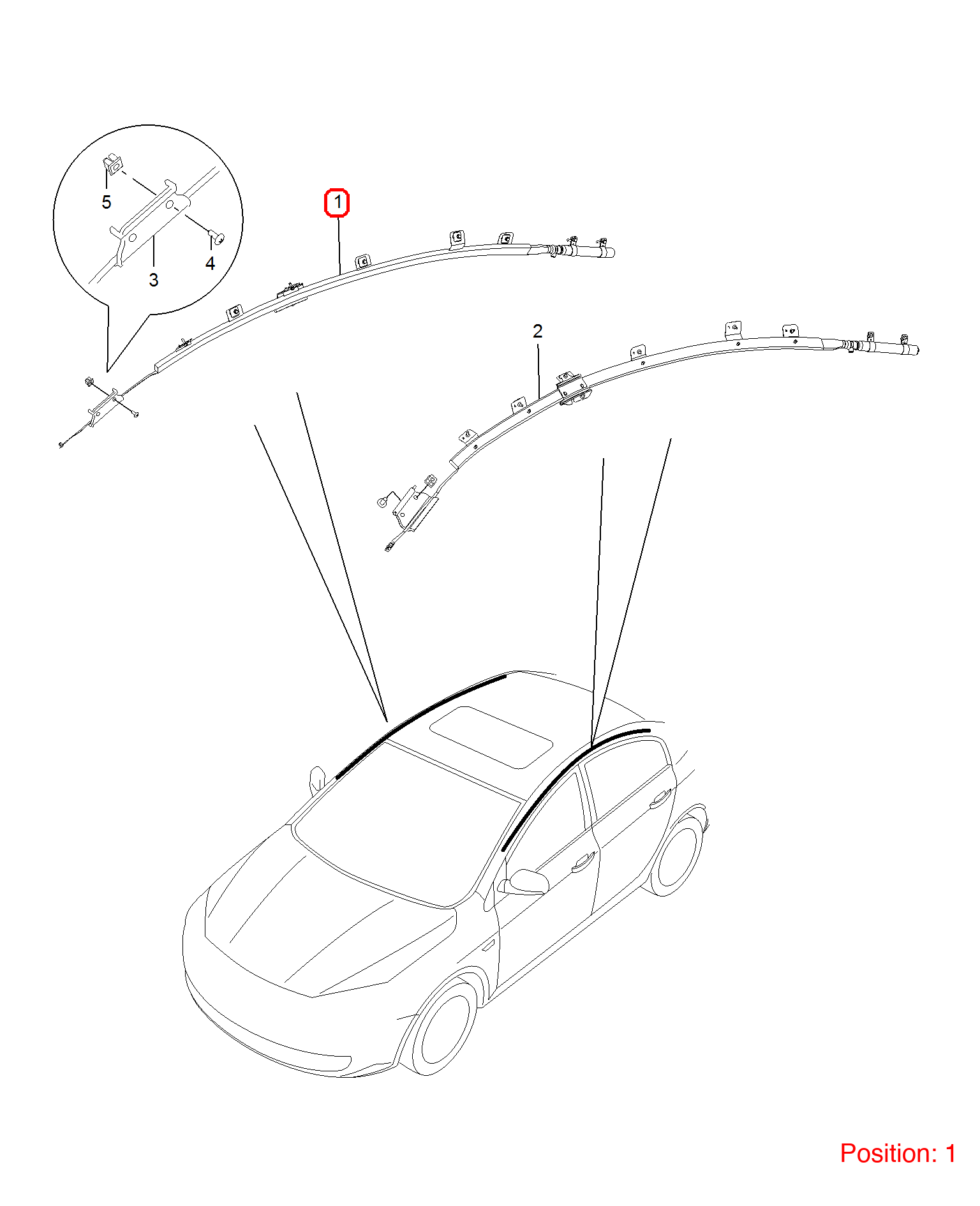 MG Side air curtain OEM 10094107 FOR MG350 MG5 10094107-MG_OEM