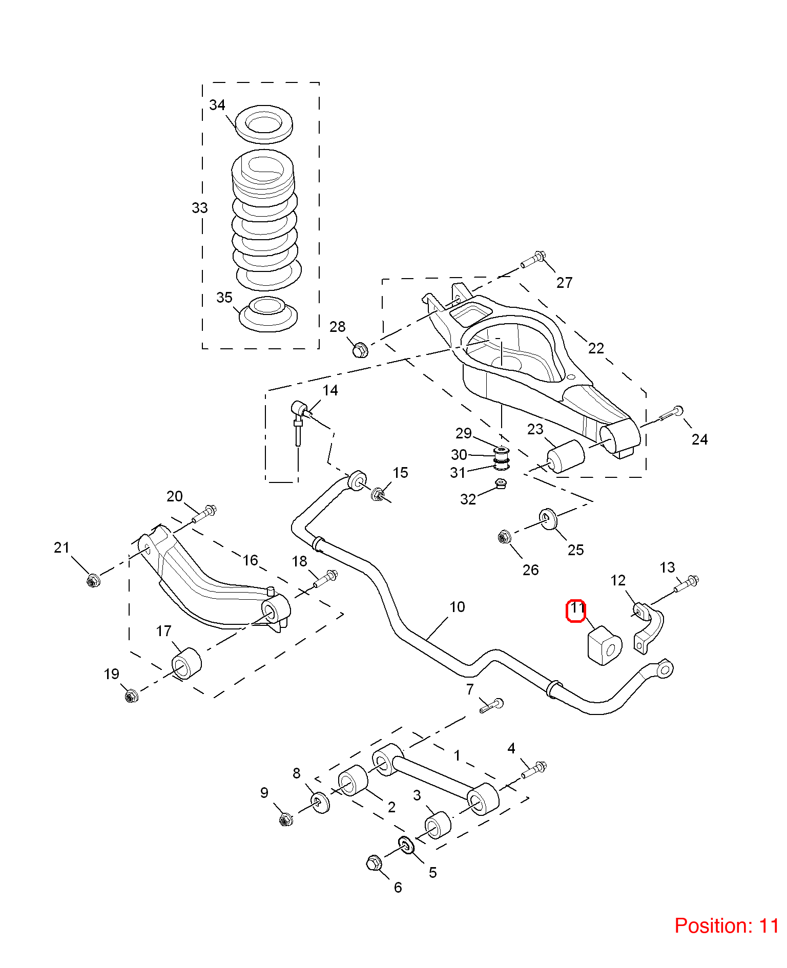 MG Stabilizer Bushing OEM 10094359 FOR MG 10094359-MG_OEM