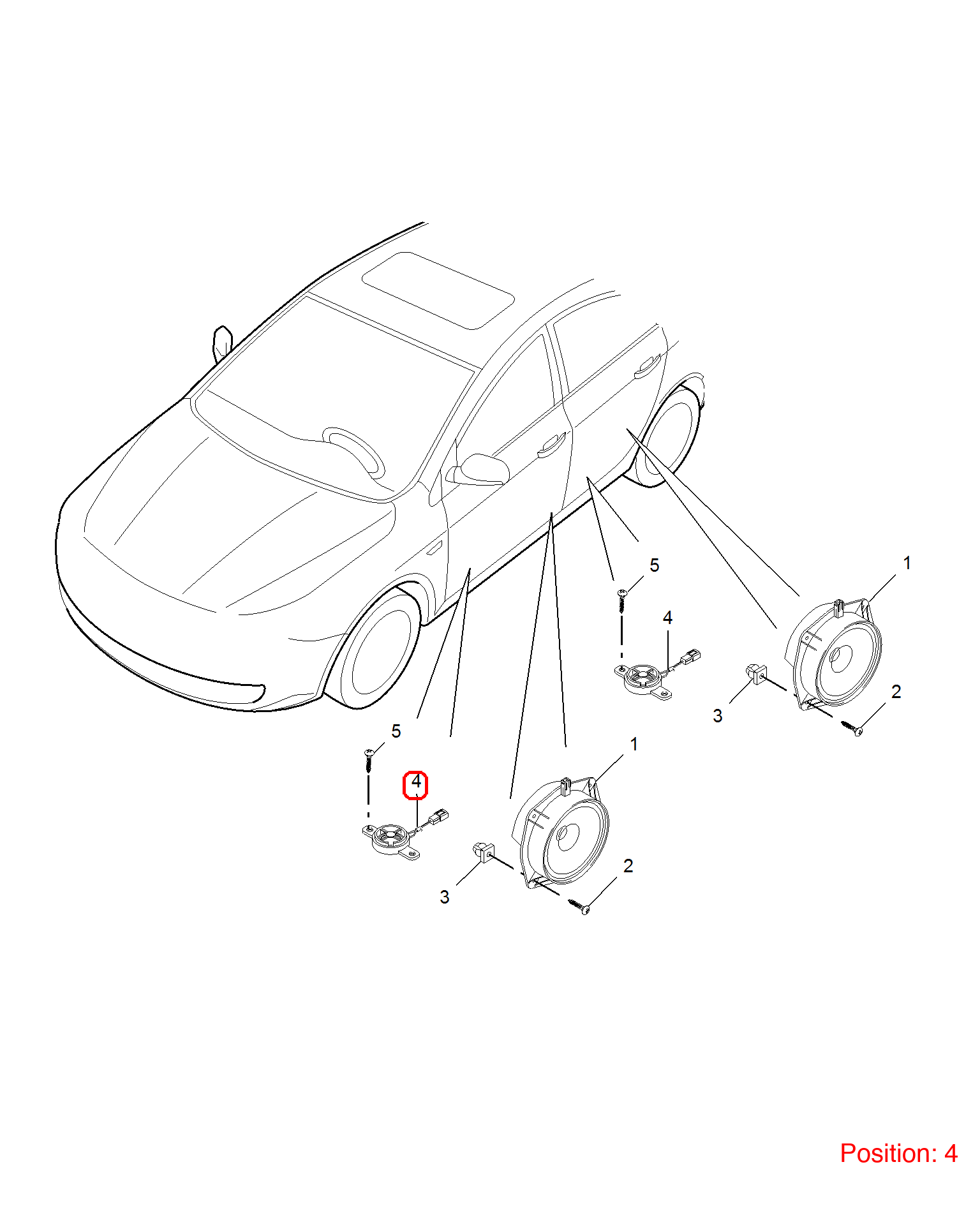 MG Speaker OEM 10095434 FOR MG350 10095434-MG_OEM