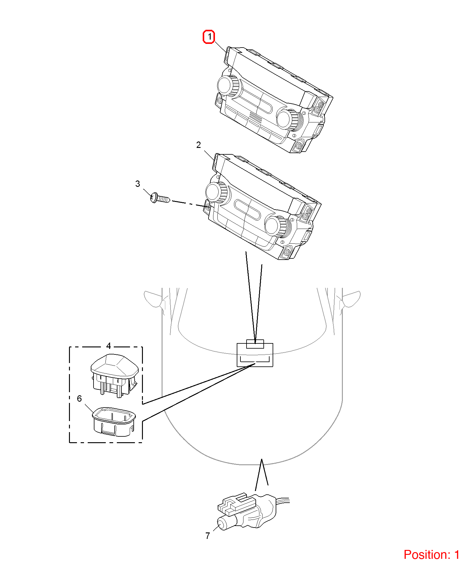 MG Air conditioning control panel OEM 10095723 FOR MG6 10095723-MG_OEM