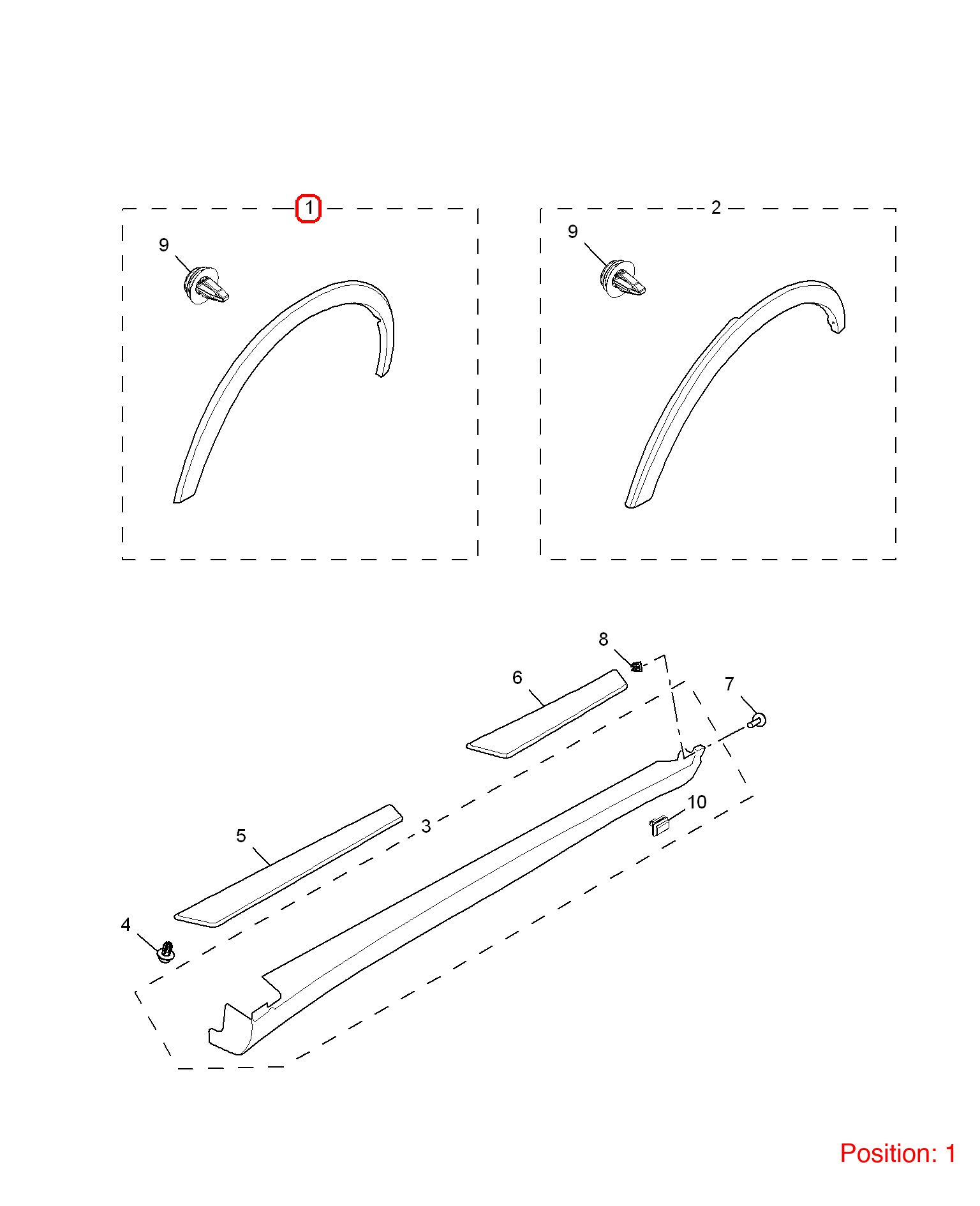 MG Wheel Brow OEM 10096161 FOR MG 10096161-MG_OEM