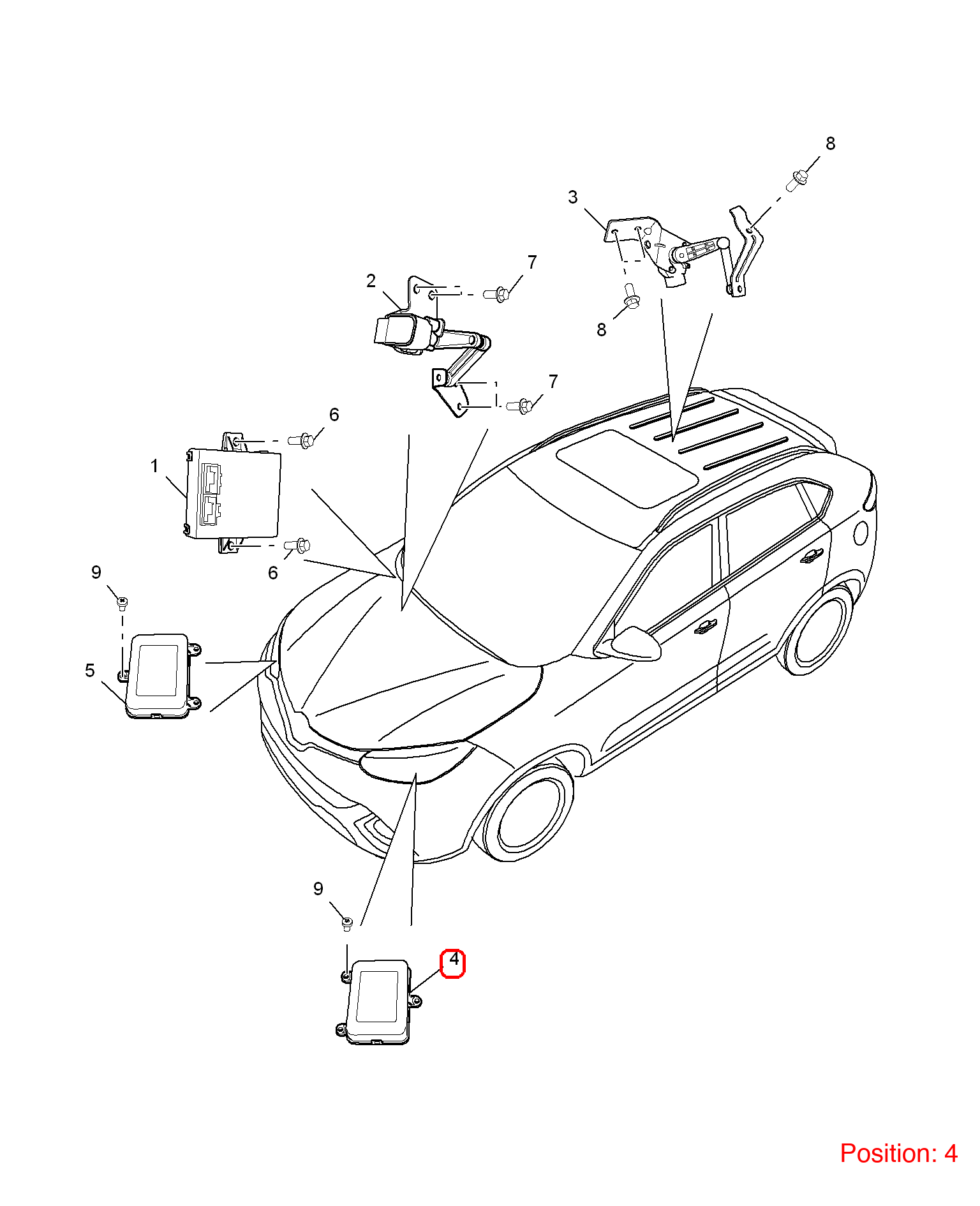 MG Front headlight adjustment computer OEM 10098631 FOR MG 10098631-MG_OEM