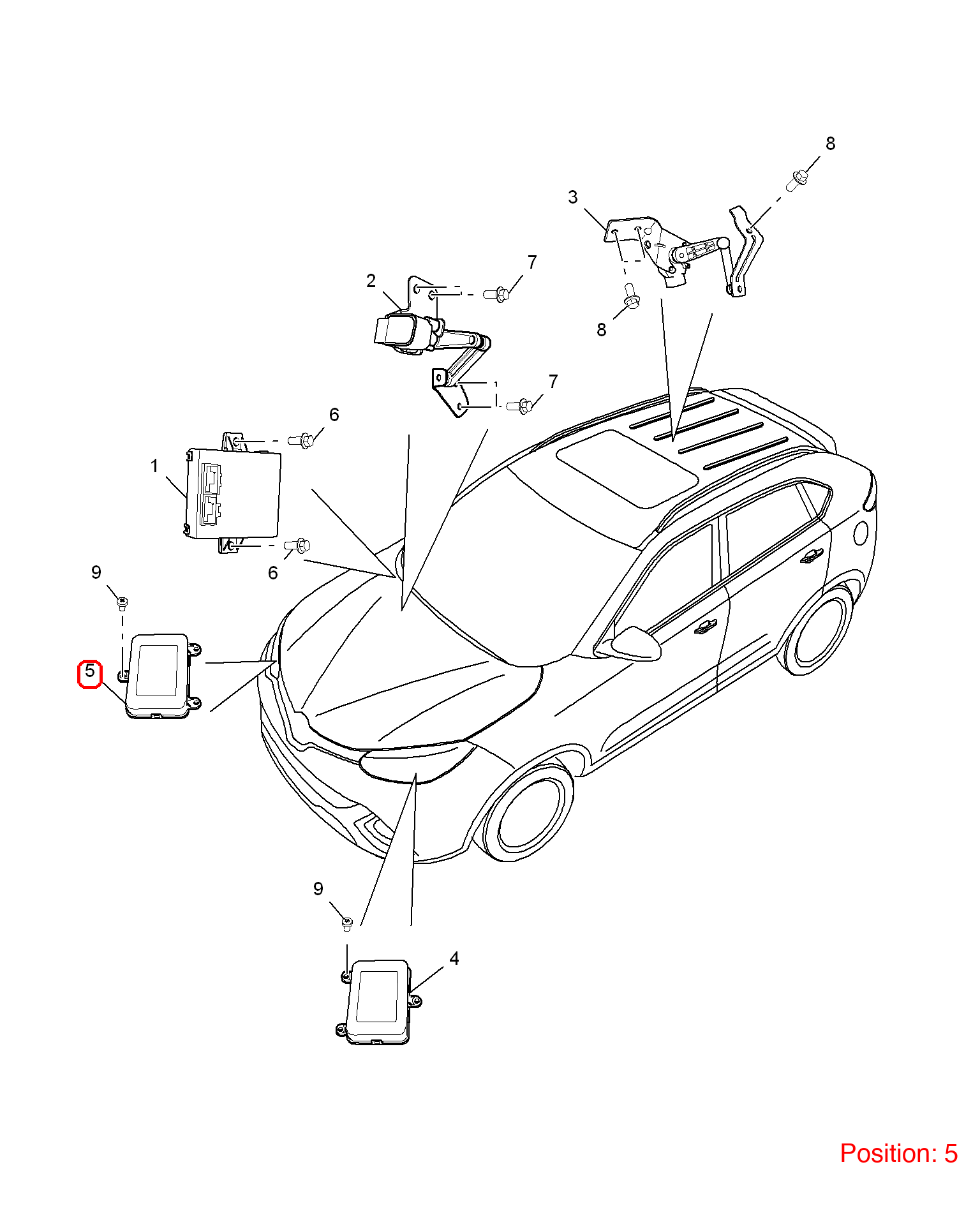 MG Front headlight adjustment computer OEM 10098632 FOR MG 10098632-MG_OEM