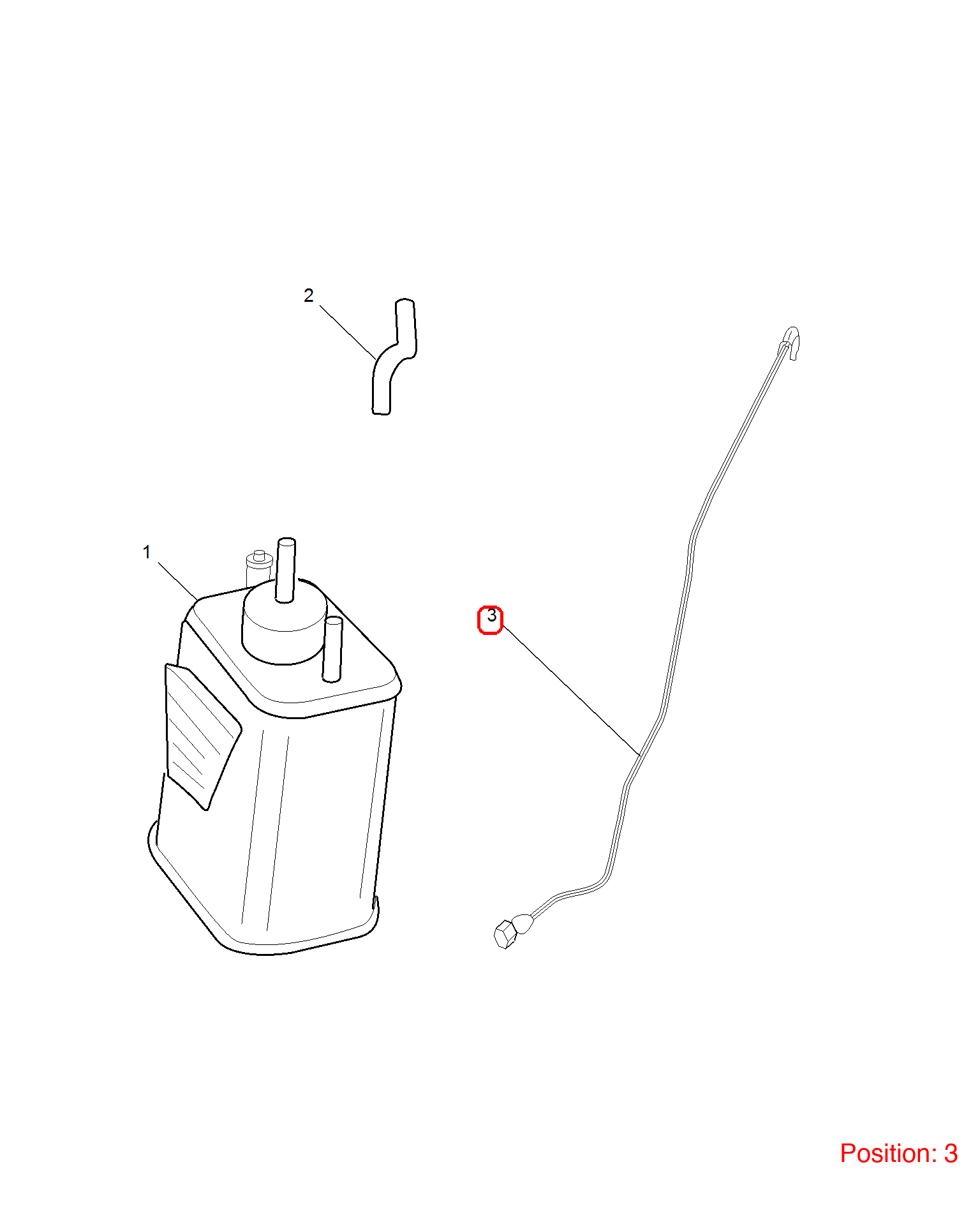 MG Activated carbon canister ventilation pipe OEM 10099034 FOR MG 10099034-MG_OEM