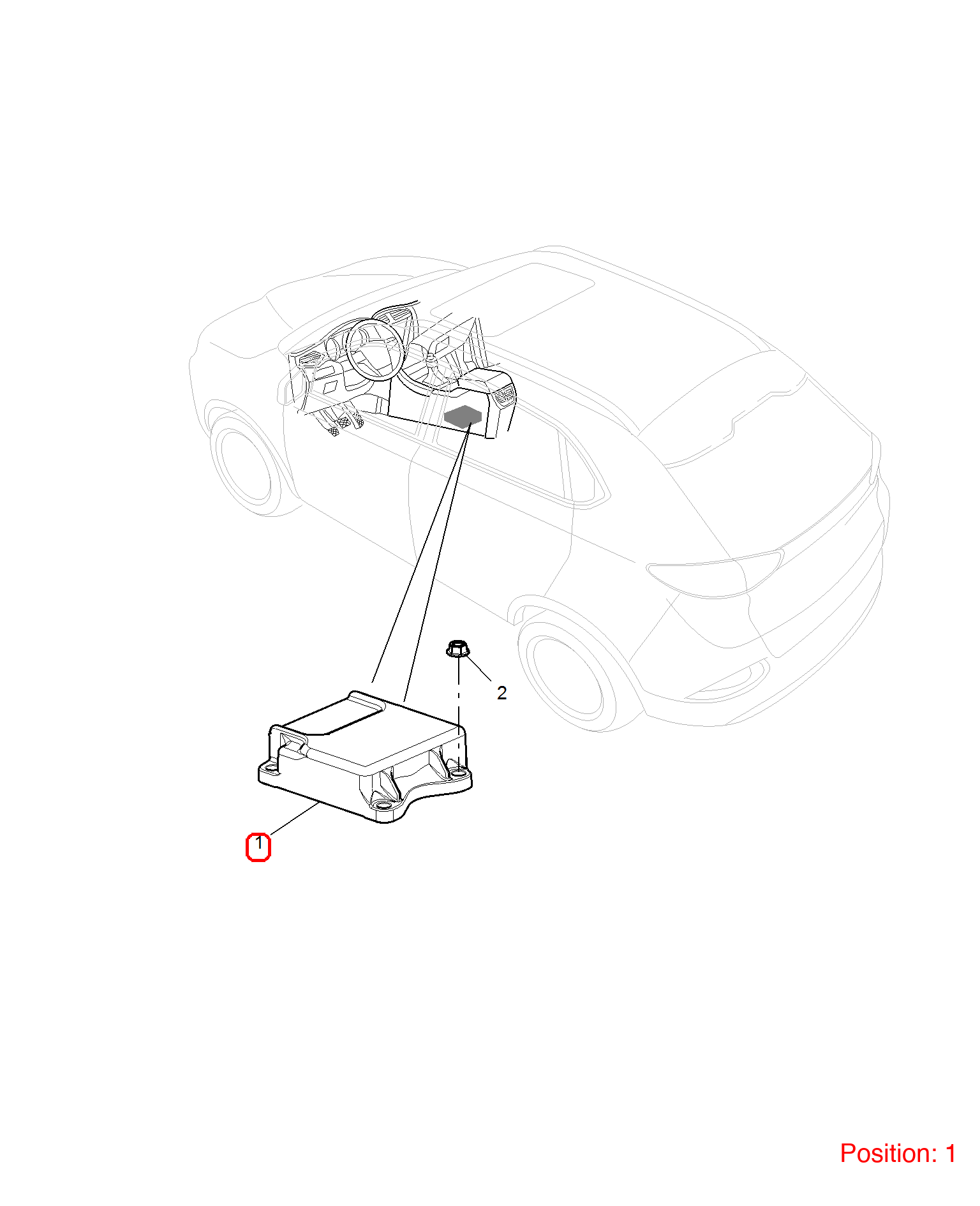 MG Airbag computer OEM 10099168 FOR MG 10099168-MG_OEM