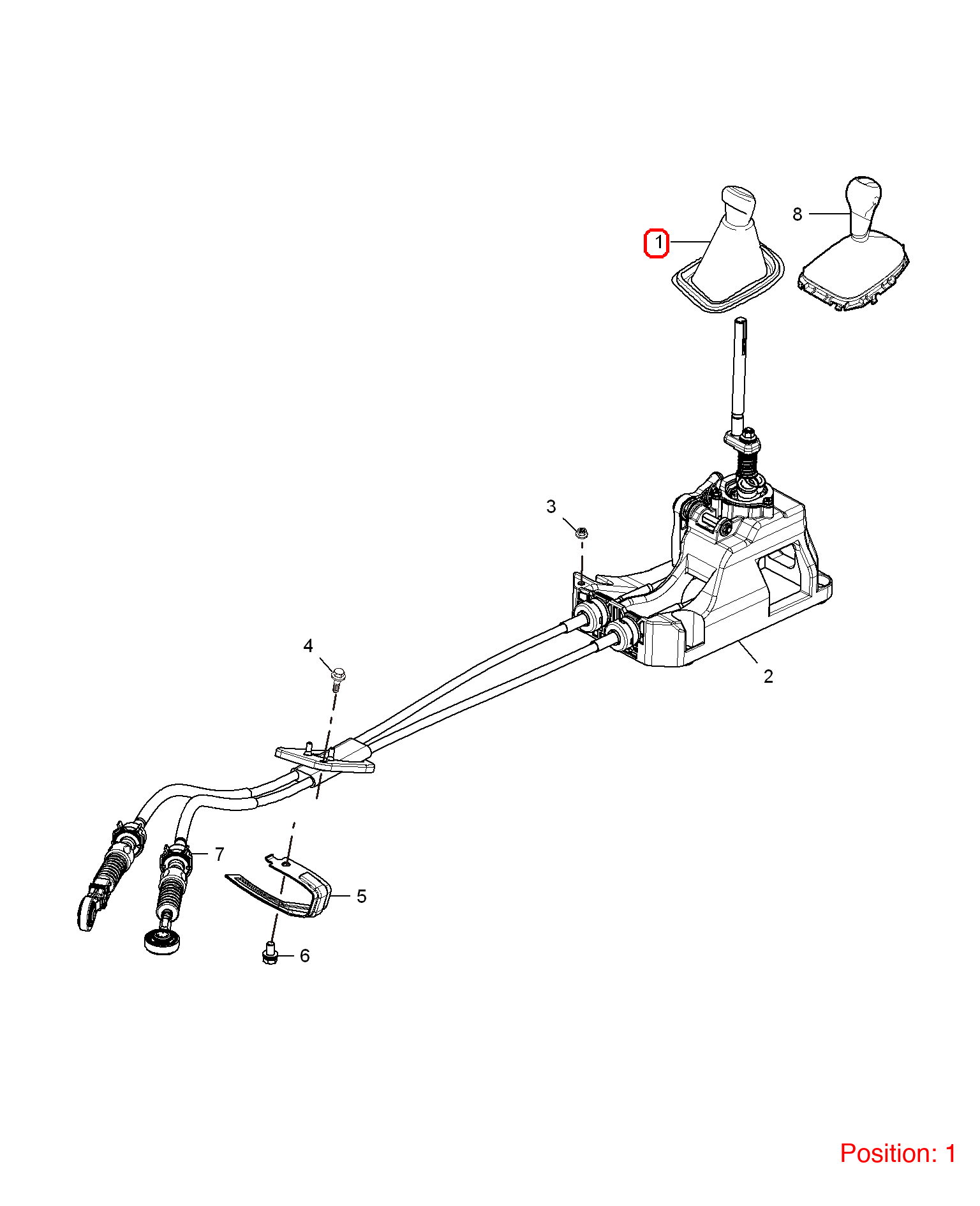 MG Gear shift lever ball head OEM 10100349ESA FOR MG350 10100349ESA-MG_OEM