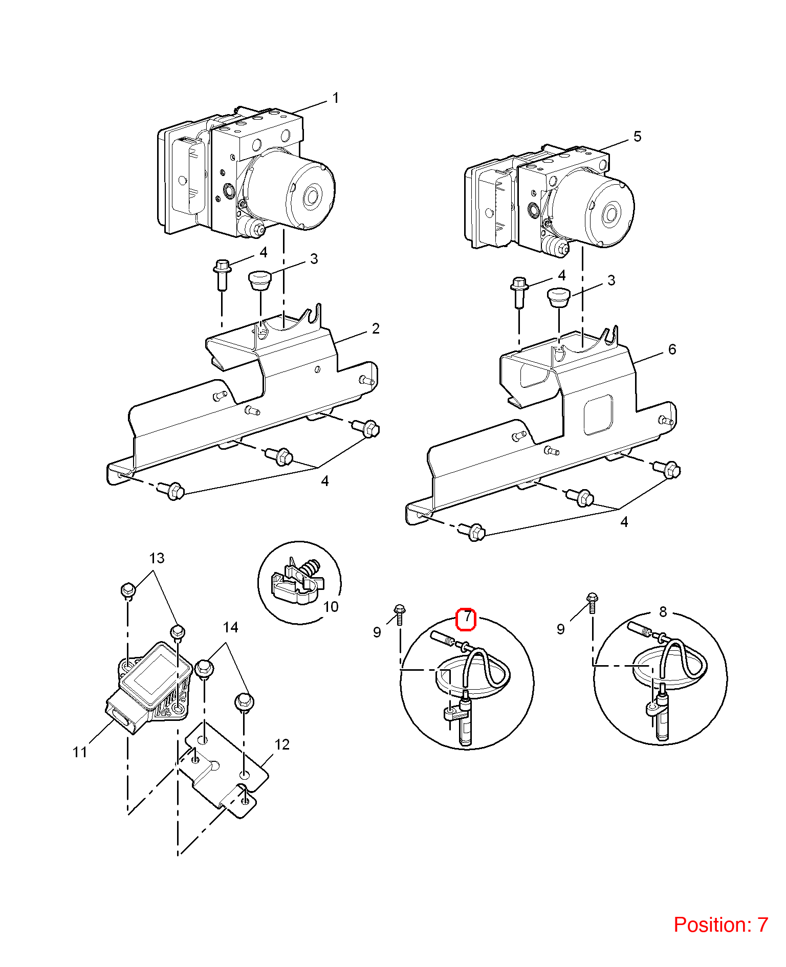 MG ABS sensor OEM 10100434 FOR MG6 MG550 10100434-MG_OEM