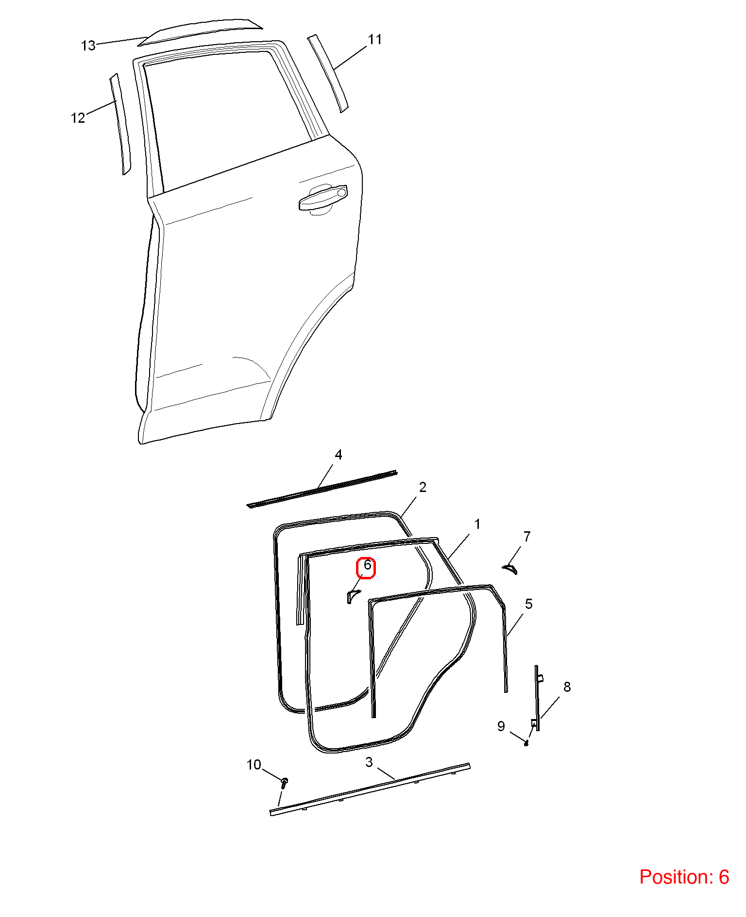 MG Trim cover OEM 10100644 FOR MG 10100644-MG_OEM