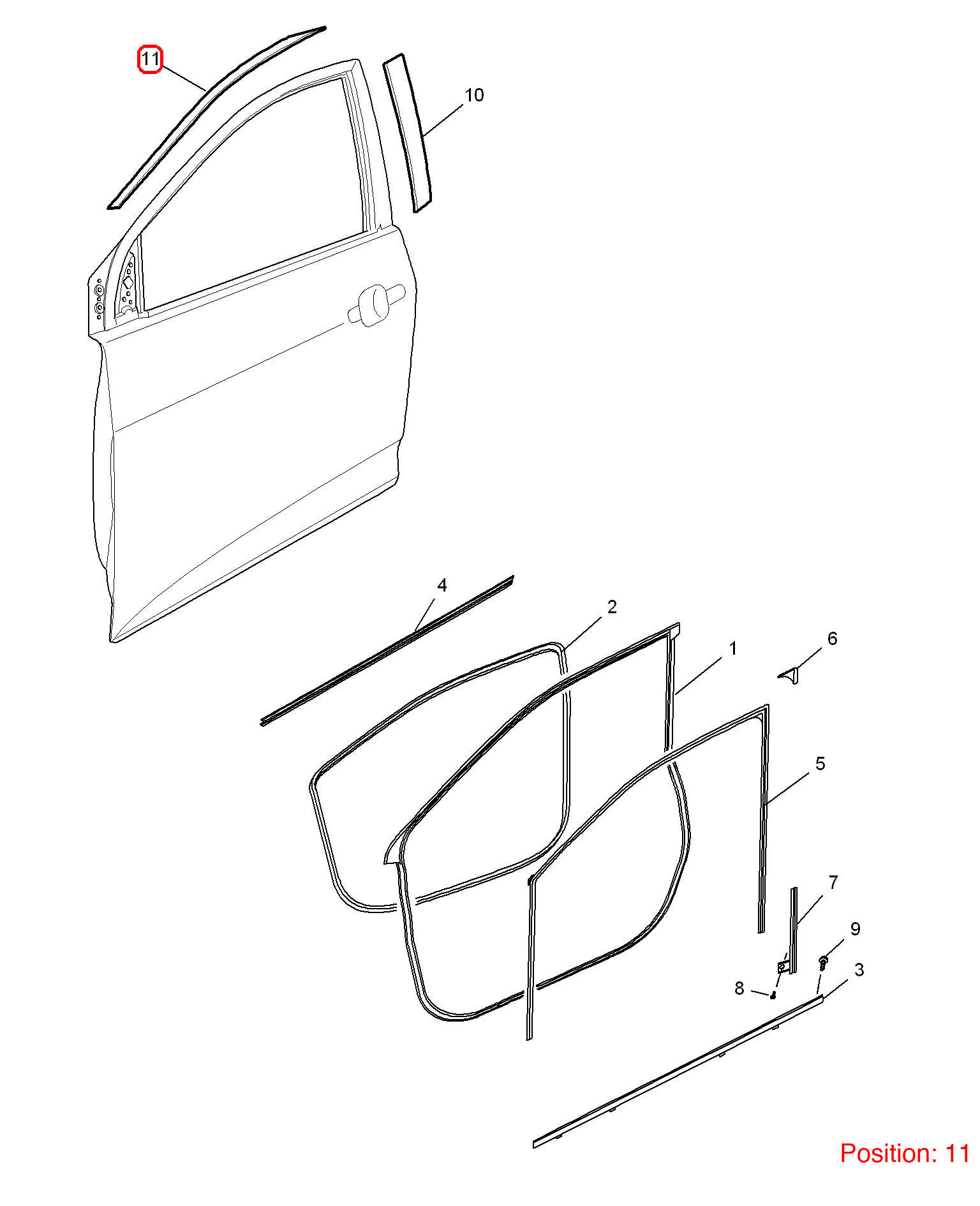 MG Door sticker OEM 10100822 FOR MG 10100822-MG_OEM