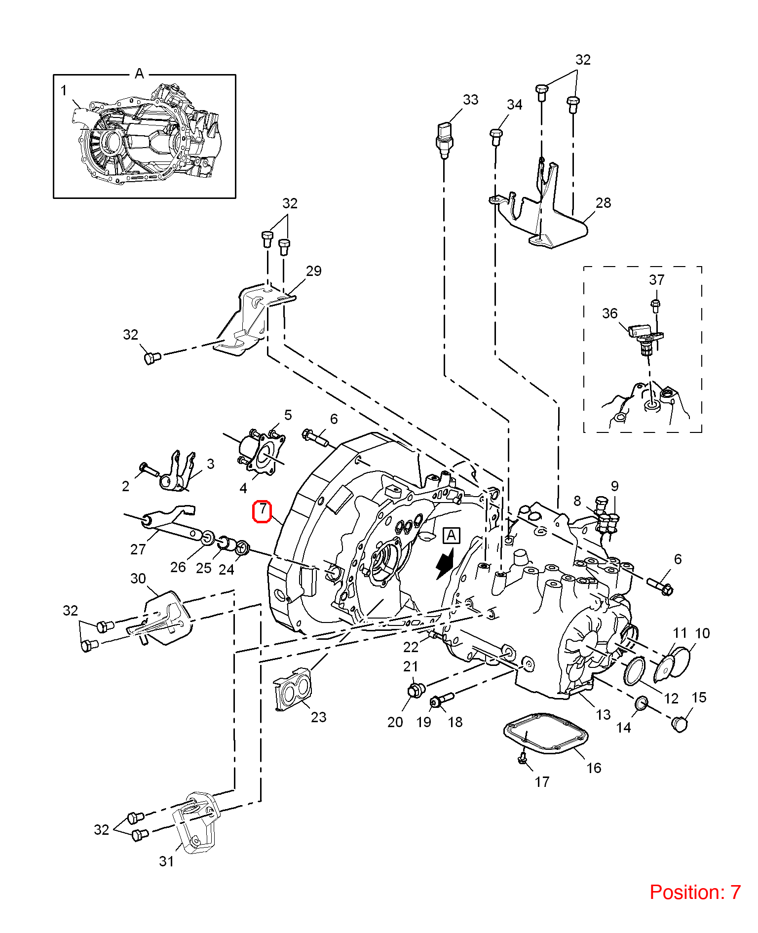 MG Transmission housing OEM 10100888 FOR MG6 MG550 10100888-MG_OEM