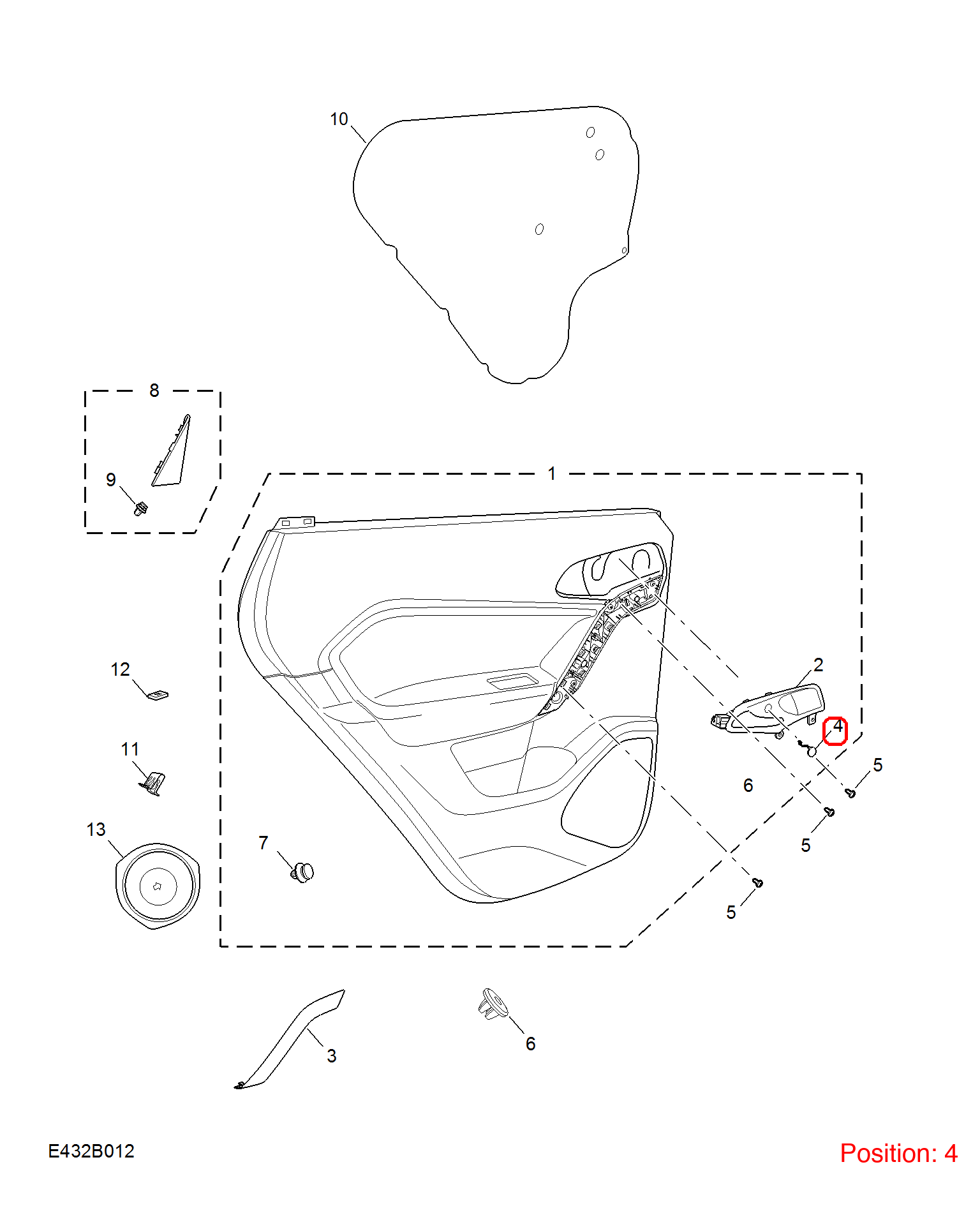 MG Trim cover OEM 10103272 FOR MG 10103272-MG_OEM