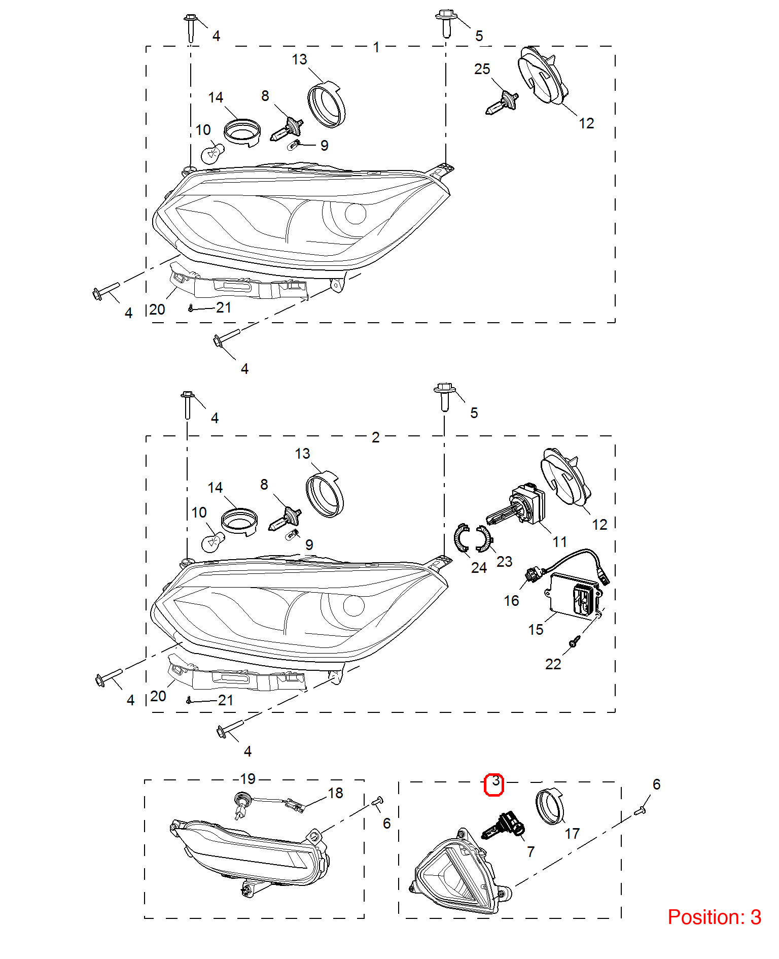 MG Fog lamp OEM 10105413 FOR MG 10105413-MG_OEM