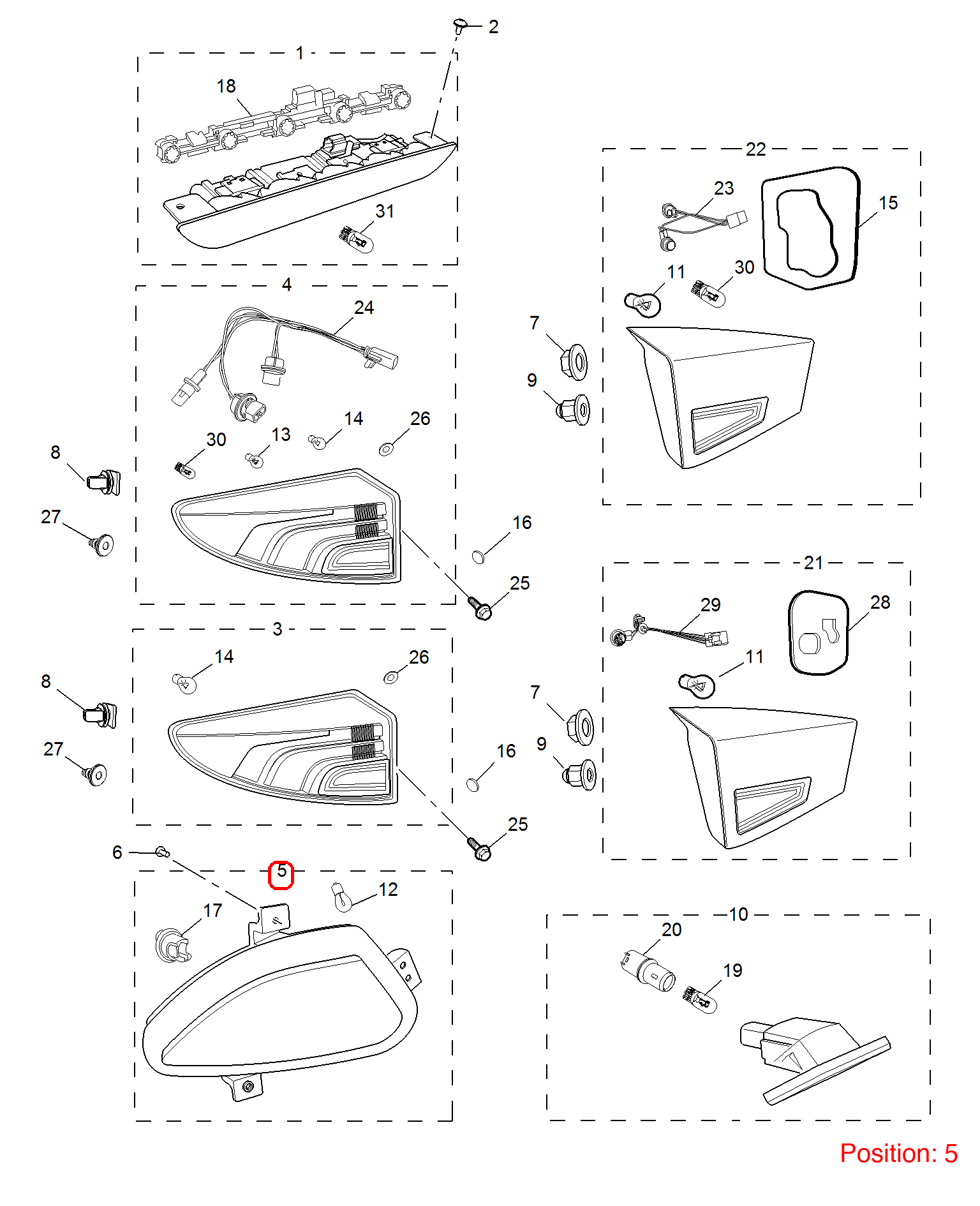 MG Bumper reflectors OEM 10105434 FOR MG 10105434-MG_OEM