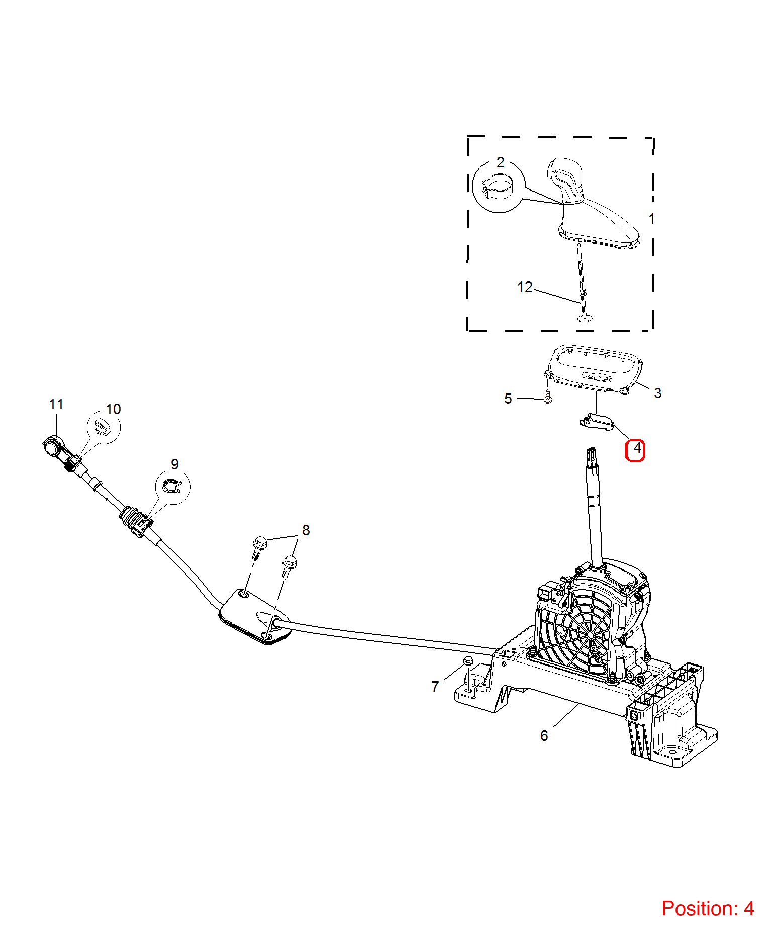 MG Gear position display OEM 10108832 FOR MG5 MG350 MG 10108832-MG_OEM