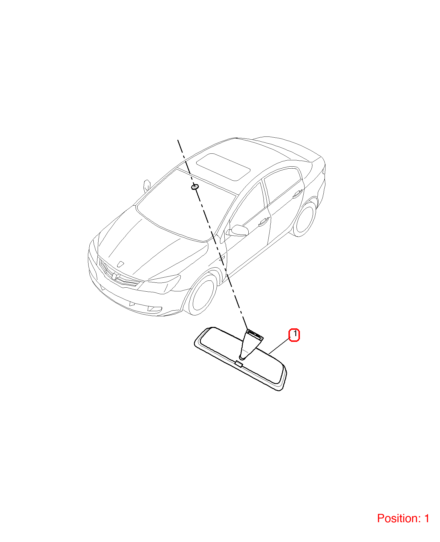 MG Interior mirror OEM 10109090 FOR MG6 MG350 MG5 MG RX8 10109090-MG_OEM