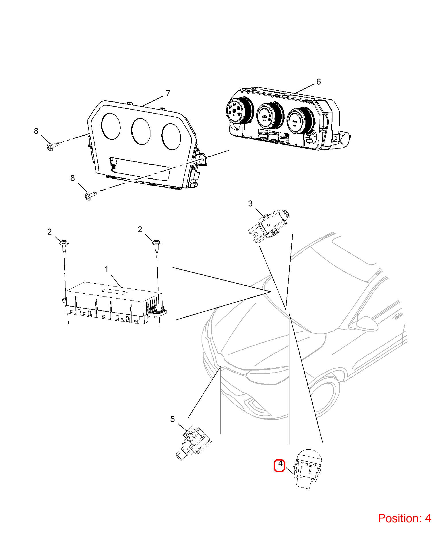 MG Automatic headlight sensor OEM 10110806 FOR MG 10110806-MG_OEM