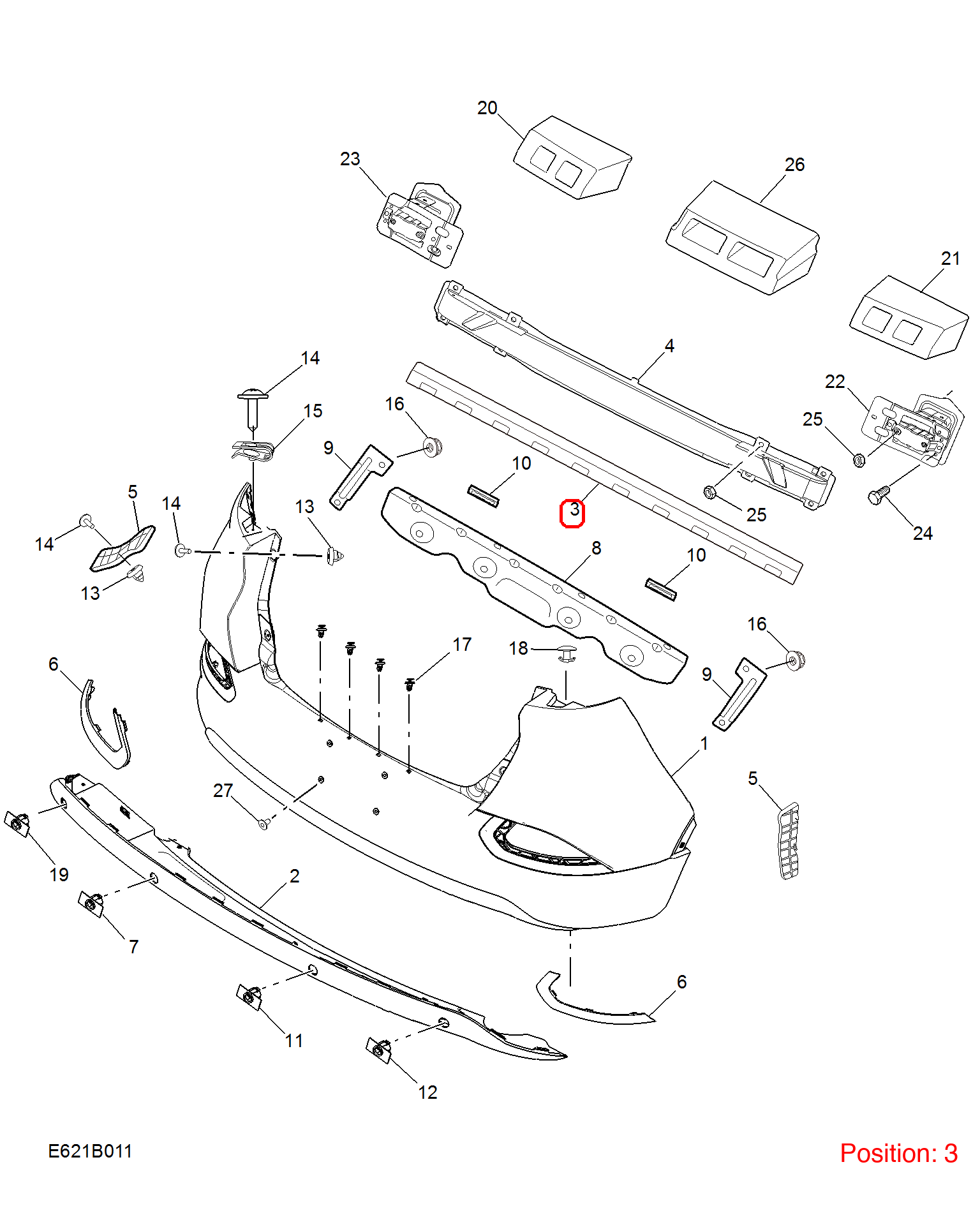 MG Bumper foam OEM 10111062 FOR MG 10111062-MG_OEM