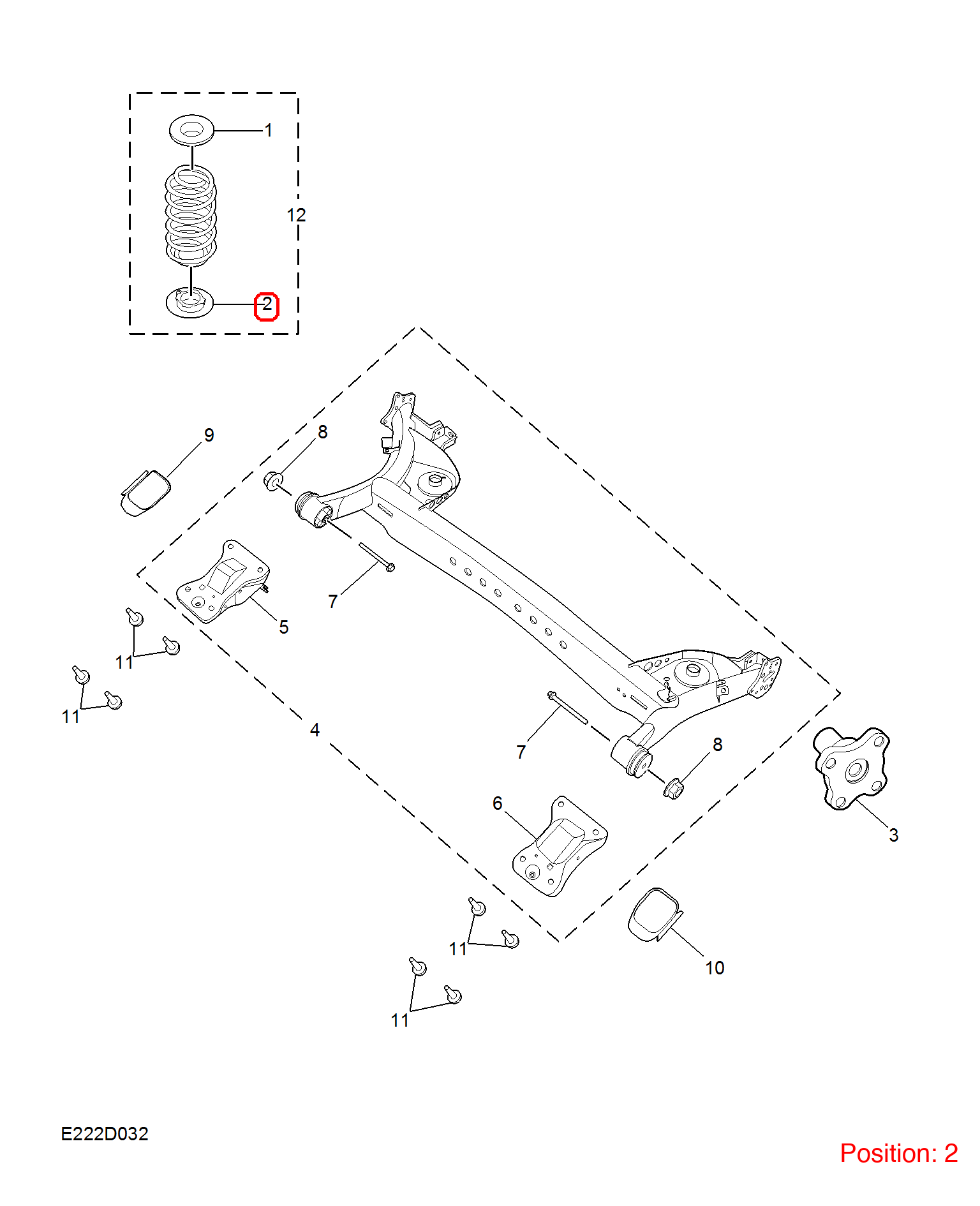 MG Shock absorber spring pad OEM 10119497 FOR MG5 MG MG6 10119497-MG_OEM