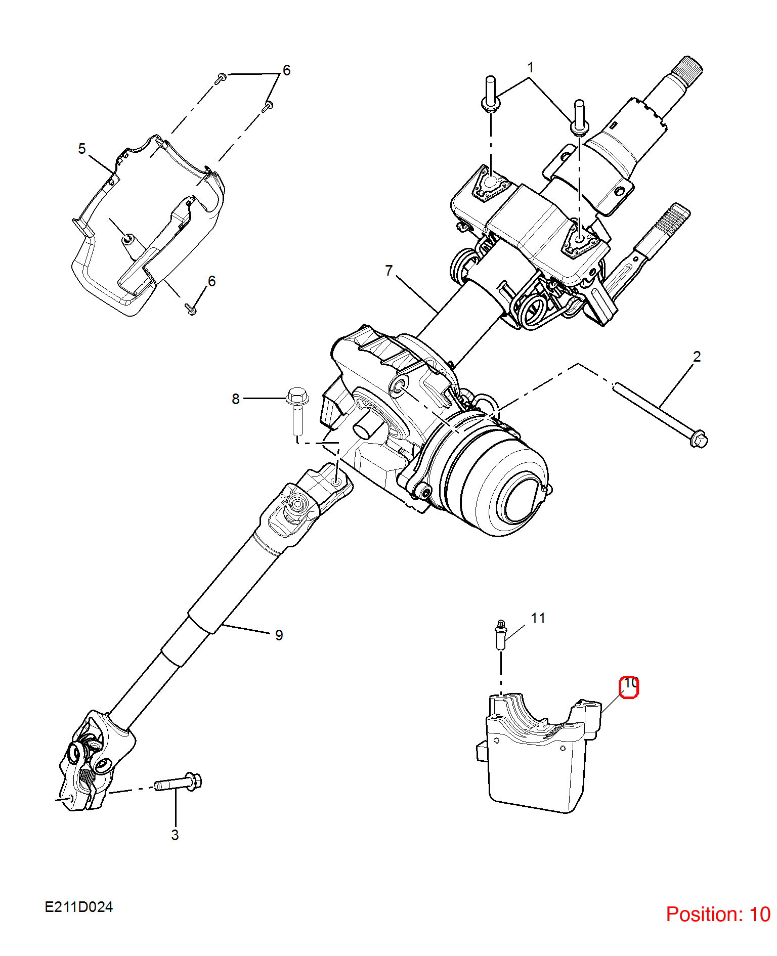 MG Steering column computer OEM 10119757 FOR RX5 MG6 10119757-MG_OEM