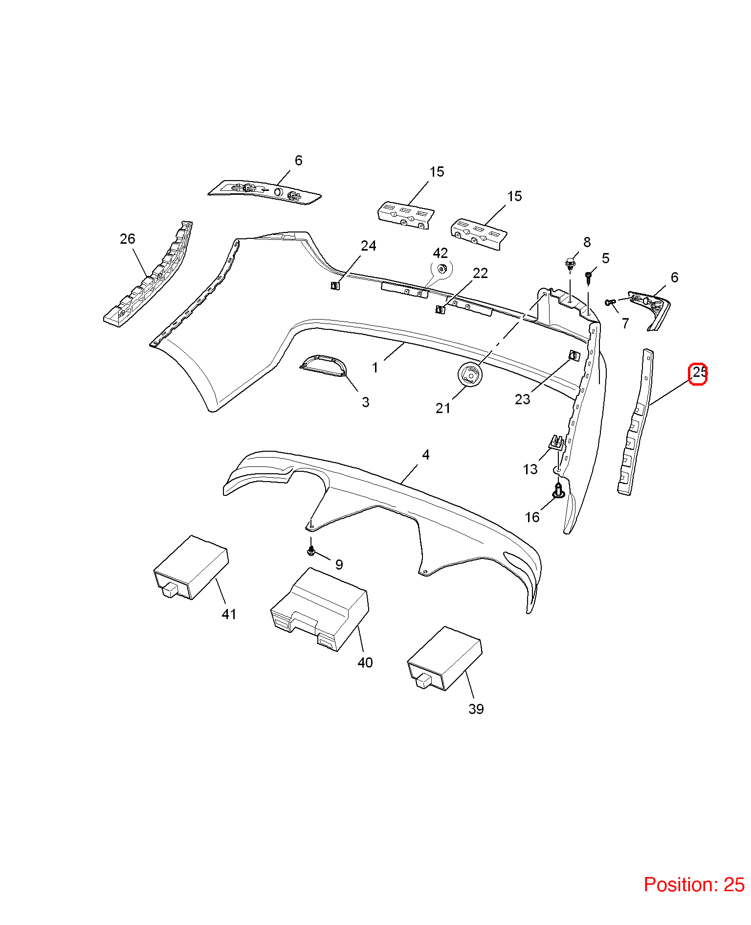 MG Bumper Cover Bracket OEM 10121352 10121352-MG_OEM