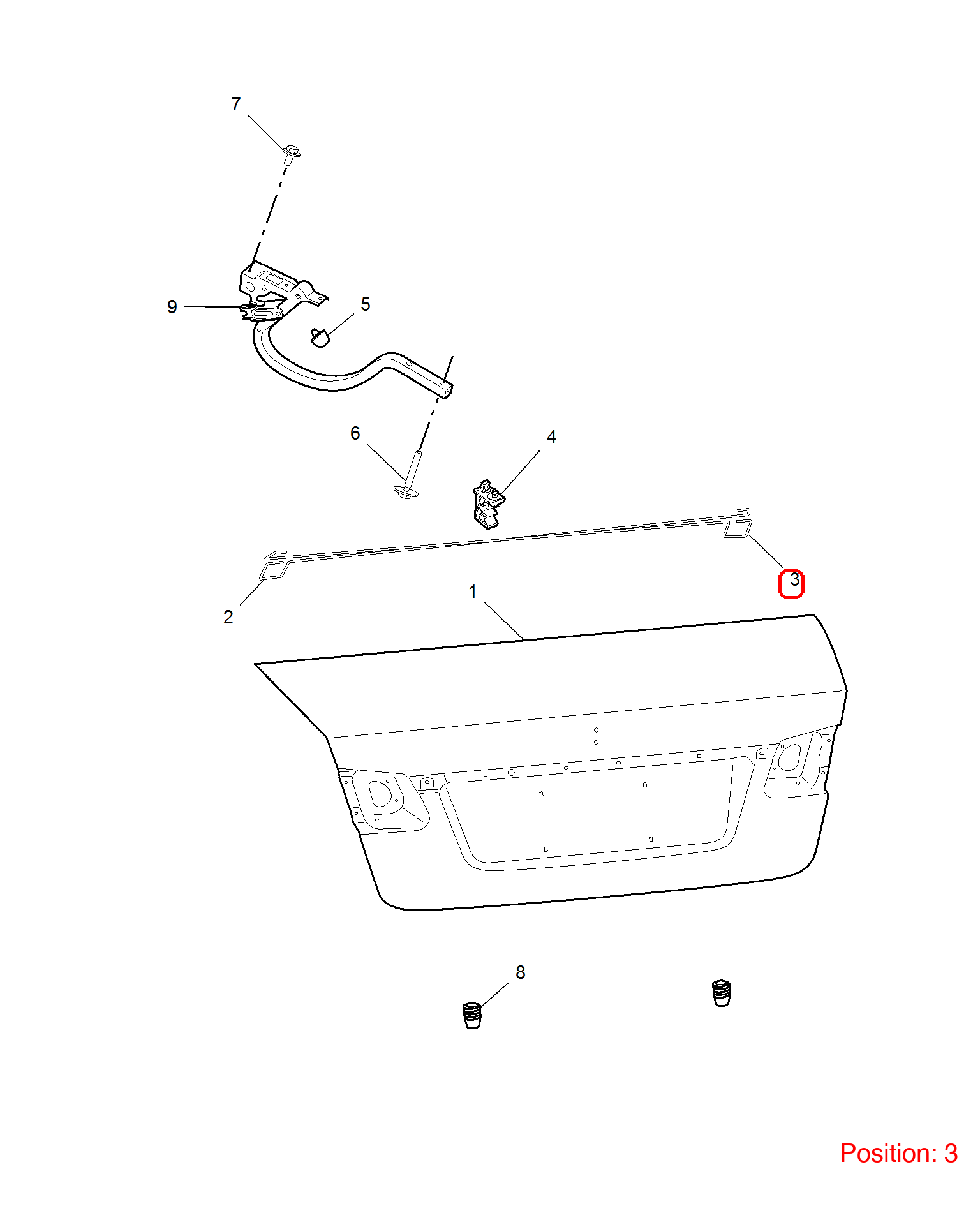 MG Tailgate spring OEM 10121398 10121398-MG_OEM